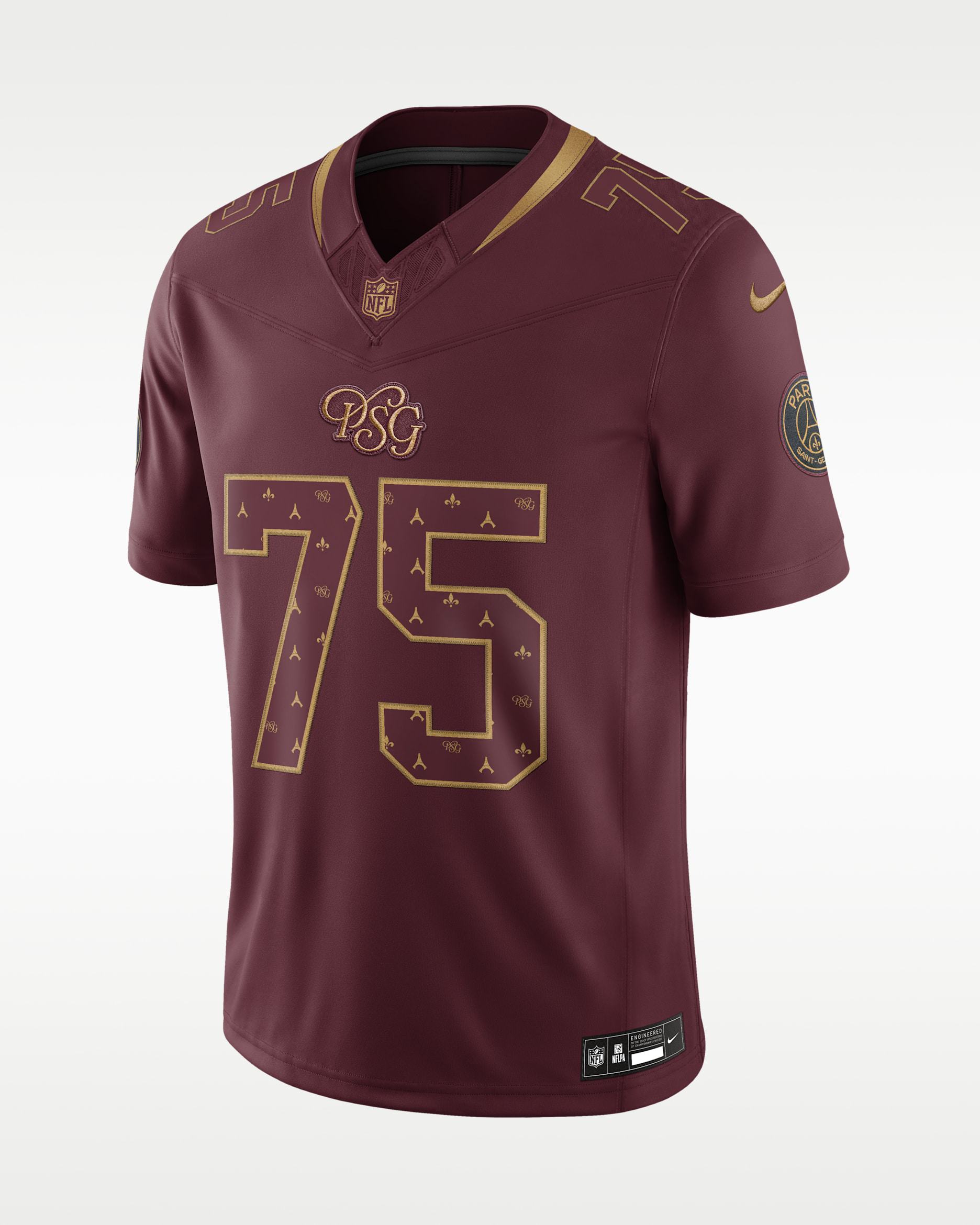 Paris Saint-Germain x NFL Men's Nike Dri-FIT Limited Jersey - Night Maroon