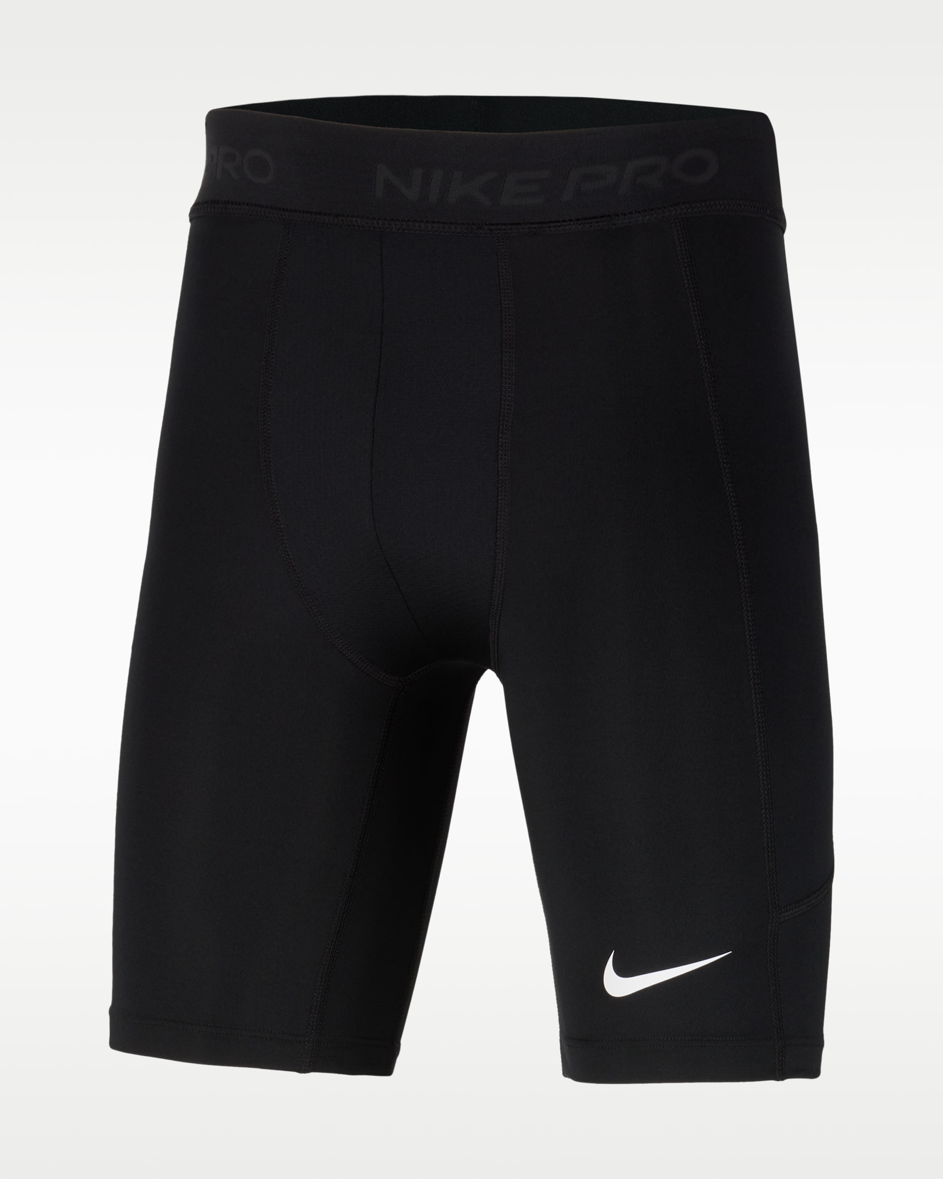 Nike Pro Dri-FIT-shorts til større børn (drenge) - sort/sort/hvid