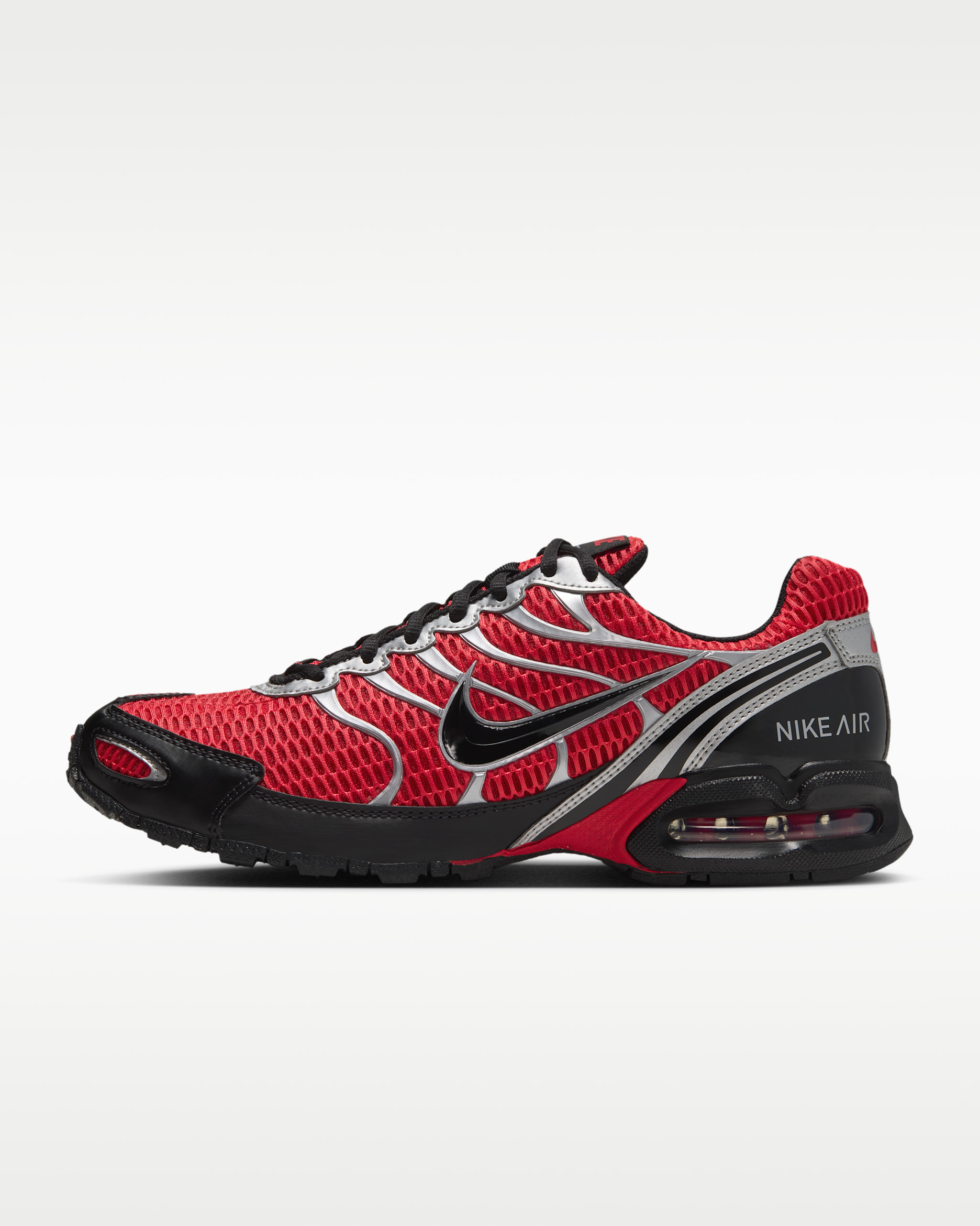 Tenis para hombre Nike Air Max Torch 4 - Rojo universitario/Negro/Blanco/Plata metalizado