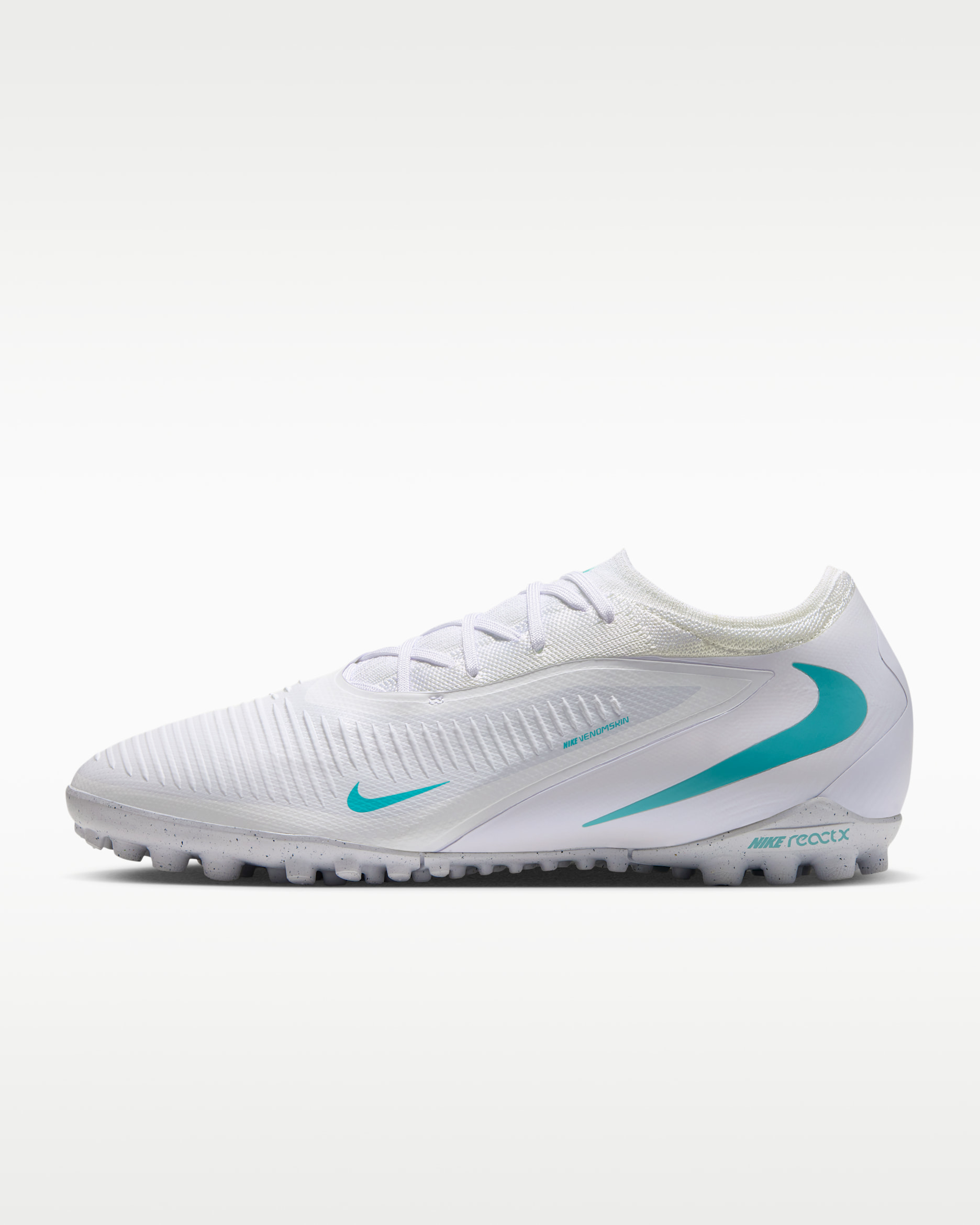 Nike Phantom 6 Low Pro Turf Soccer Shoes - White/White/Dusty Cactus