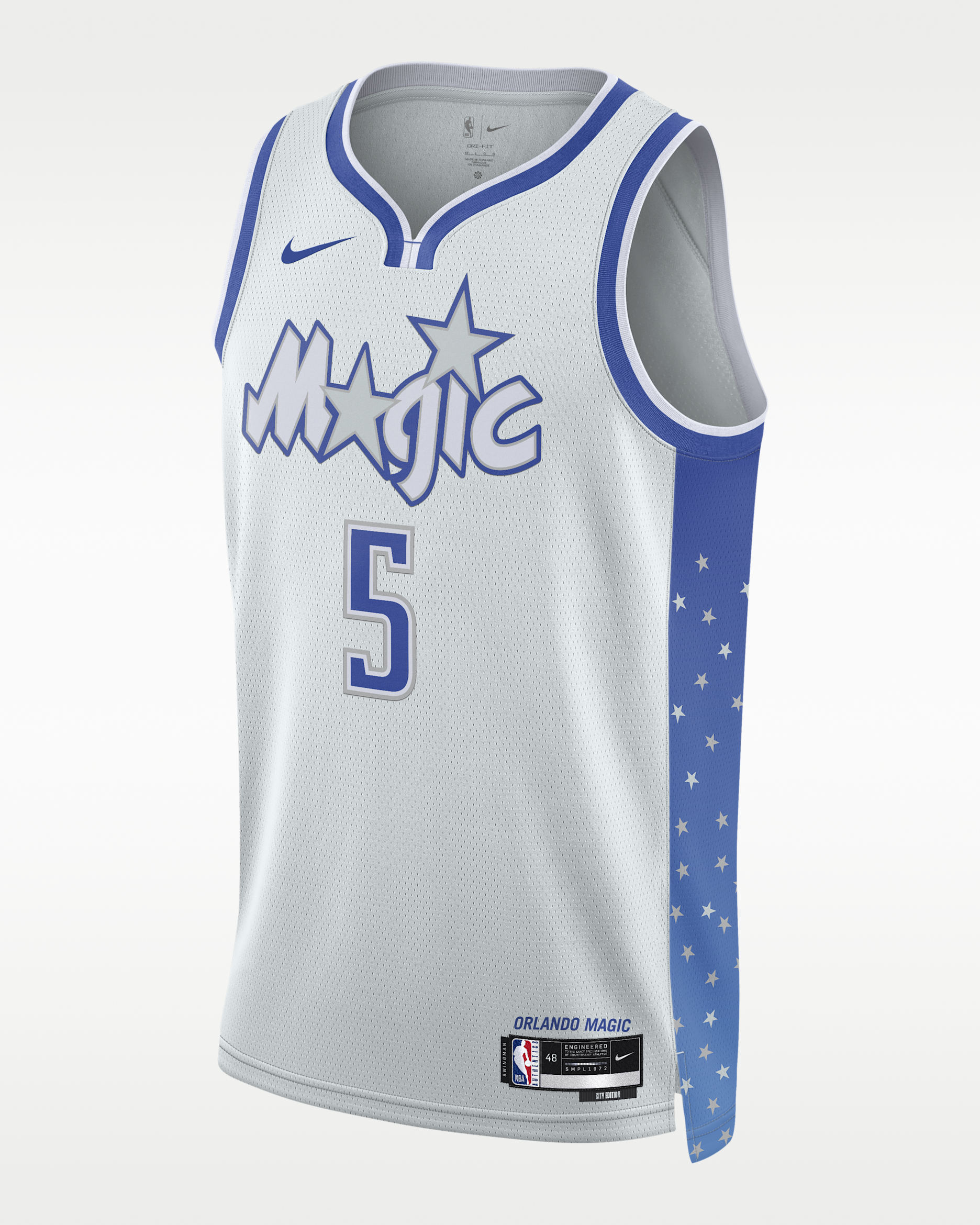 Paolo Banchero Orlando Magic City Edition Men's Nike NBA Swingman Jersey - Pure Platinum