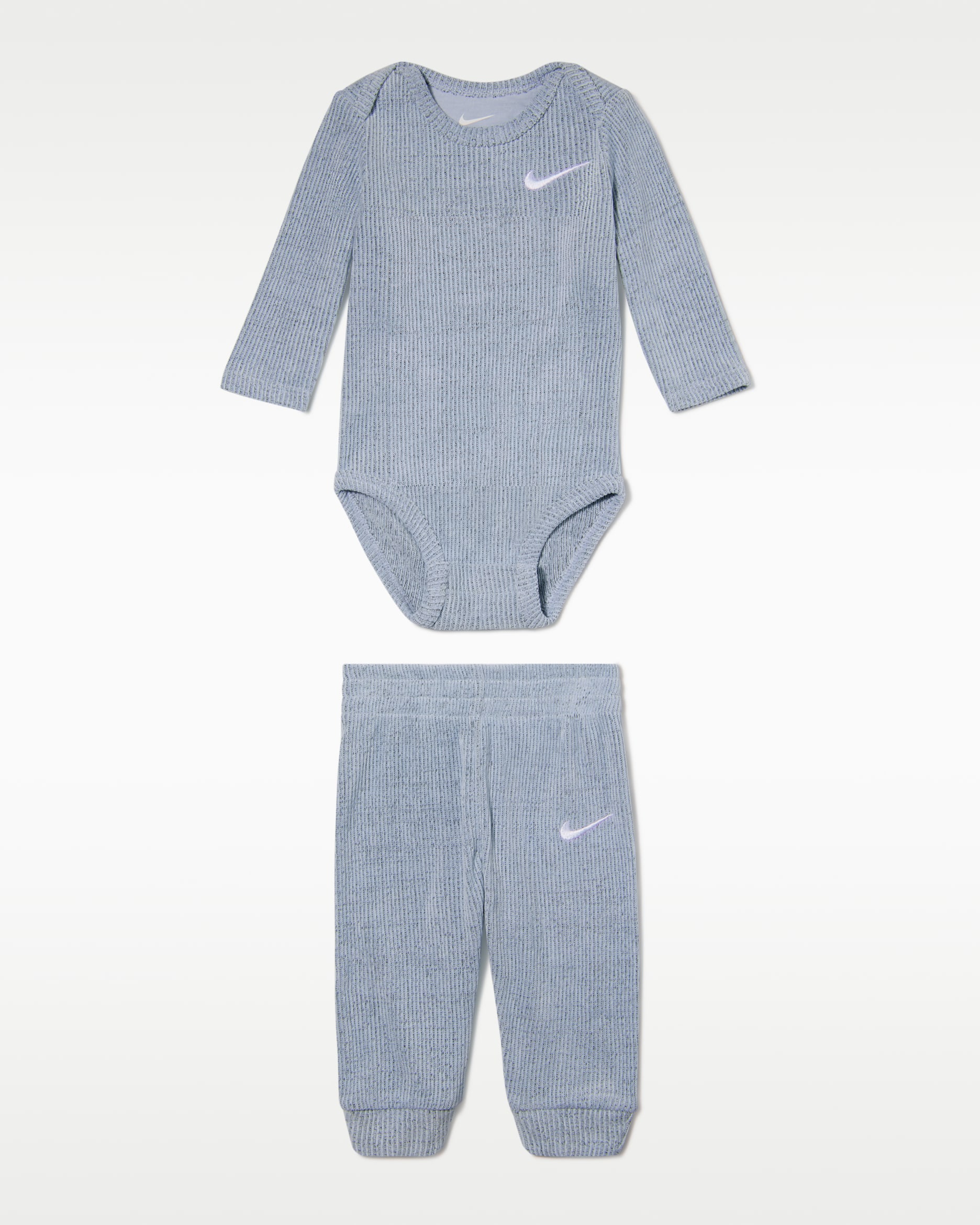Nike Baby Essentials Baby (0-6M) Long-Sleeve Bodysuit and Pants Set - Glacier Blue