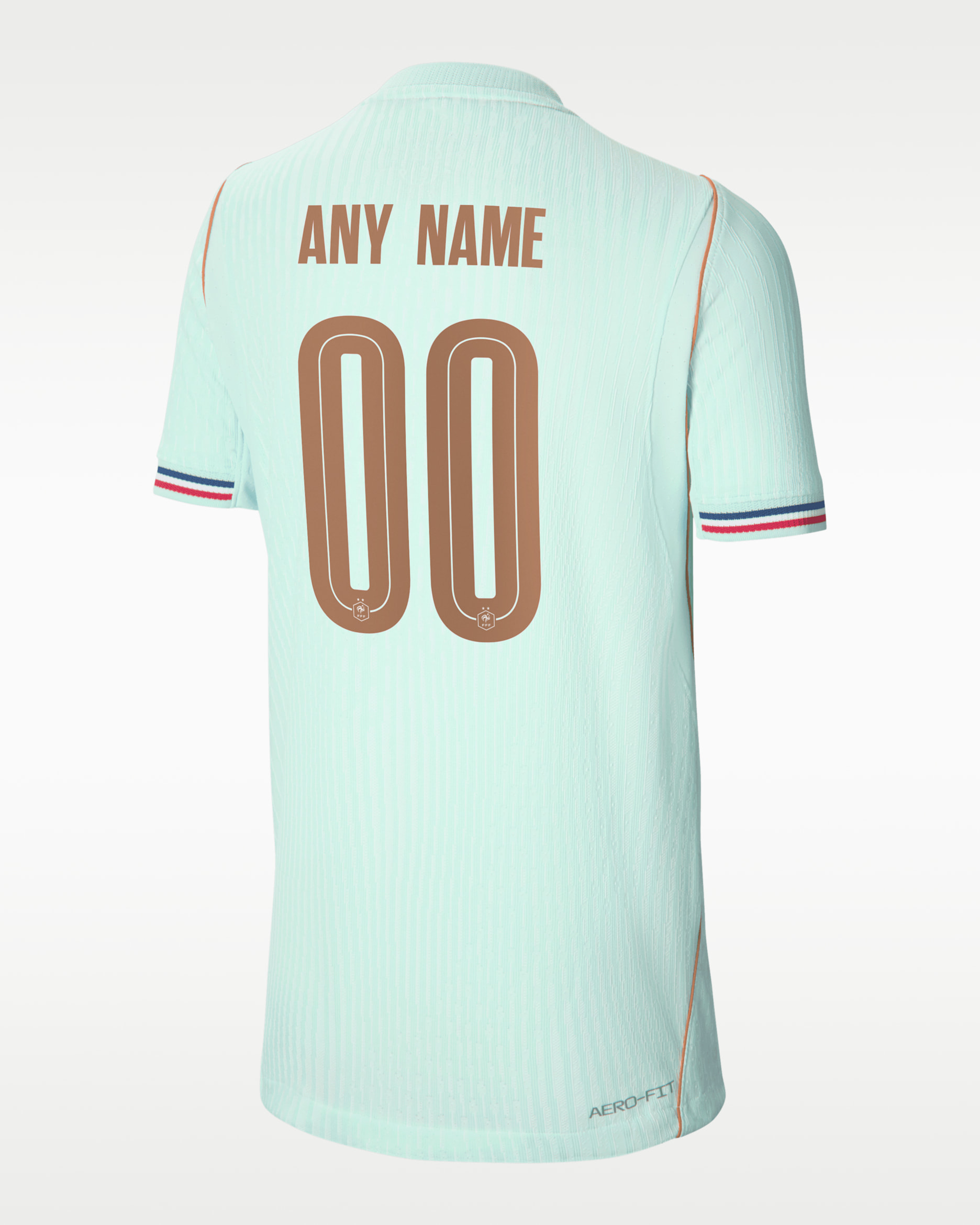 FFF 2026/27 Match Away Big Kids' Nike Aero-FIT Soccer Authentic Custom Jersey By You - Igloo