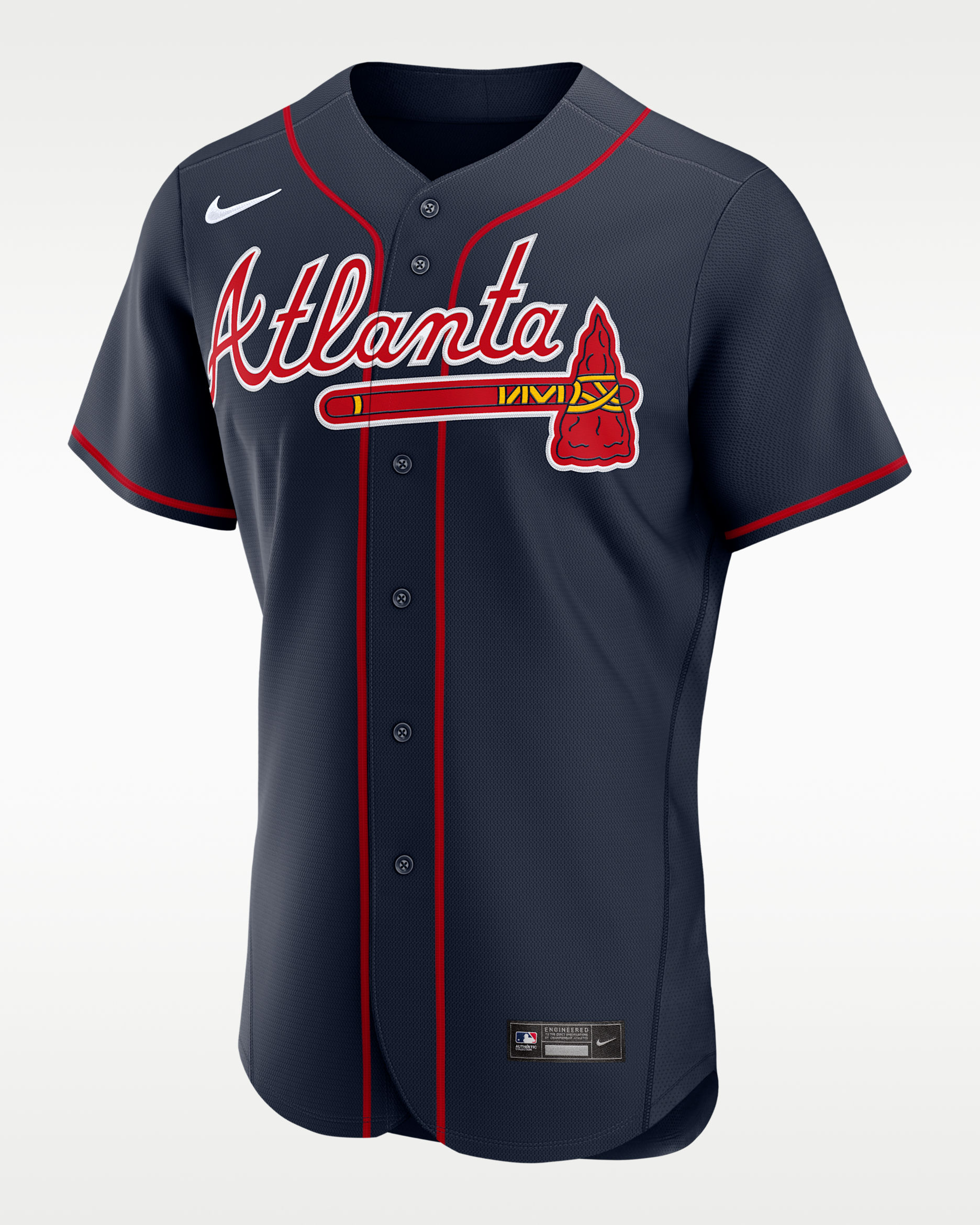 Drake Baldwin Atlanta Braves 2025 MLB Awards Gold Batterman Men's Nike MLB Authentic Jersey - Navy