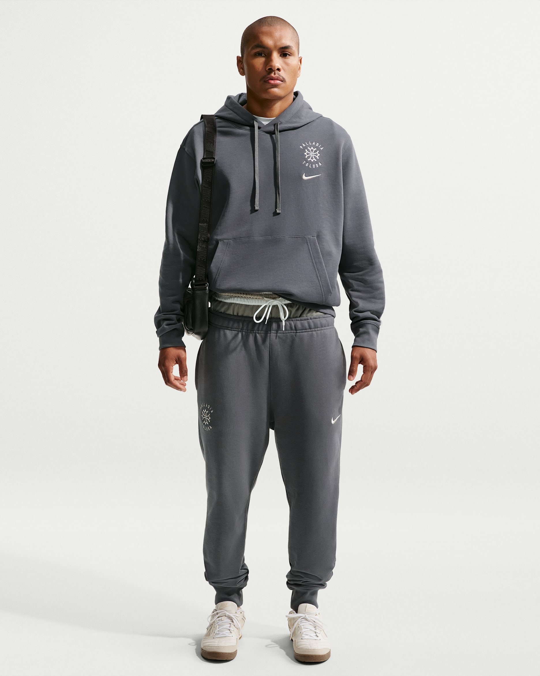 Stade Toulousain X Toulouse F.C. Men's Nike Capitolium French Terry Trousers - Iron Grey/Natural