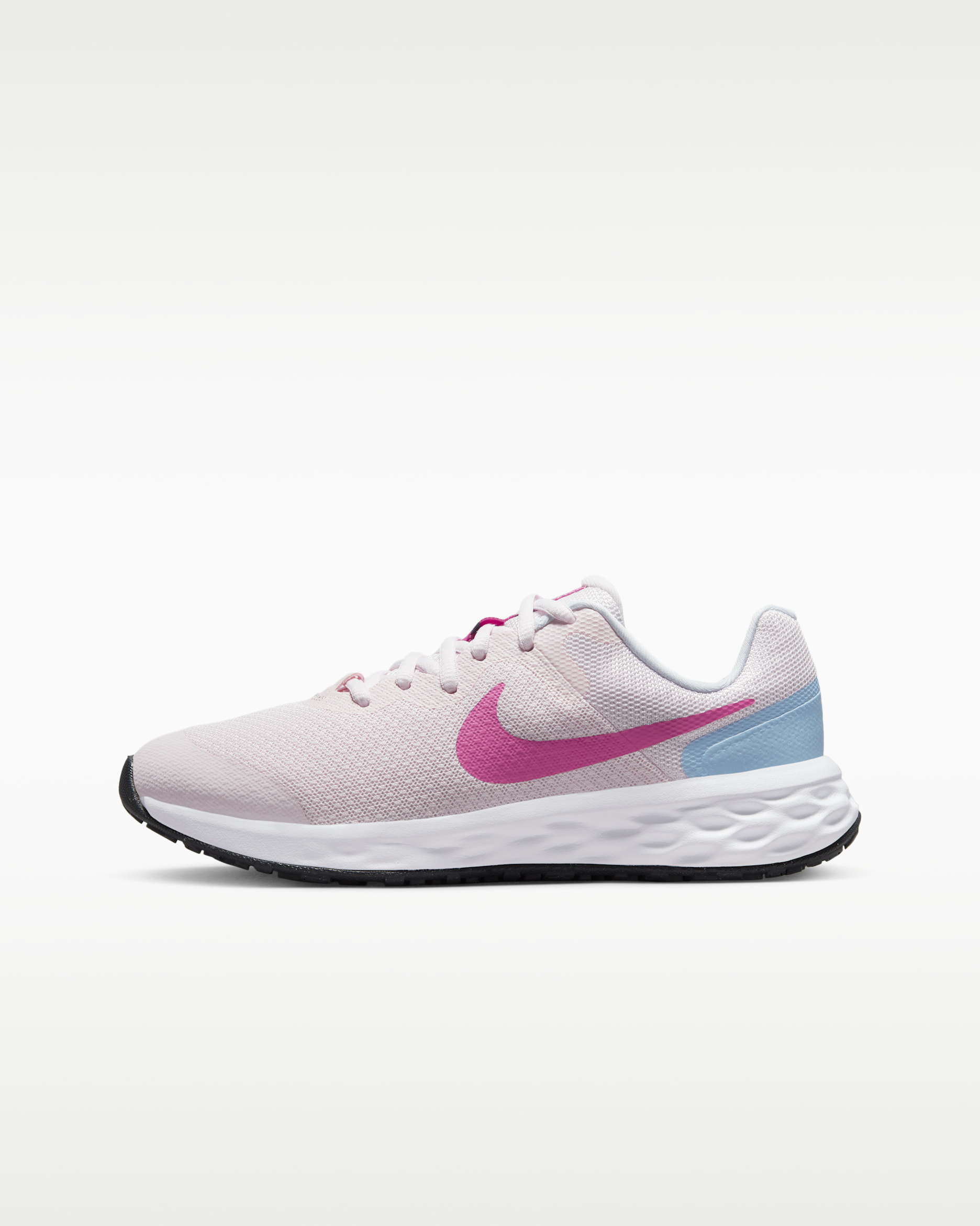 Nike Revolution 6 Older Kids' Road Running Shoes - Pearl Pink/Cobalt Bliss/Football Grey/Cosmic Fuchsia