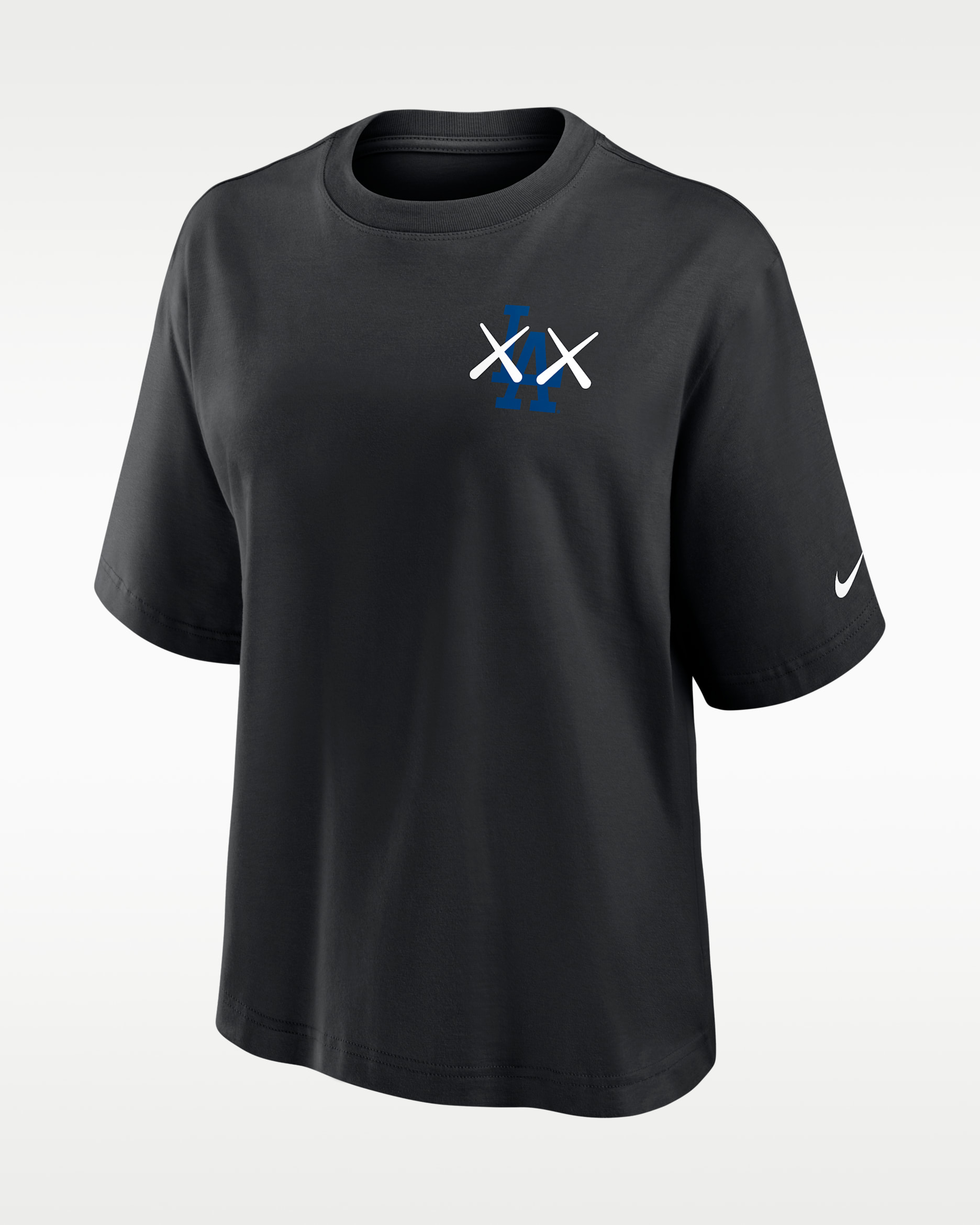 Los Angeles Dodgers Boxy Women's Nike x KAWS MLB T-Shirt - Black