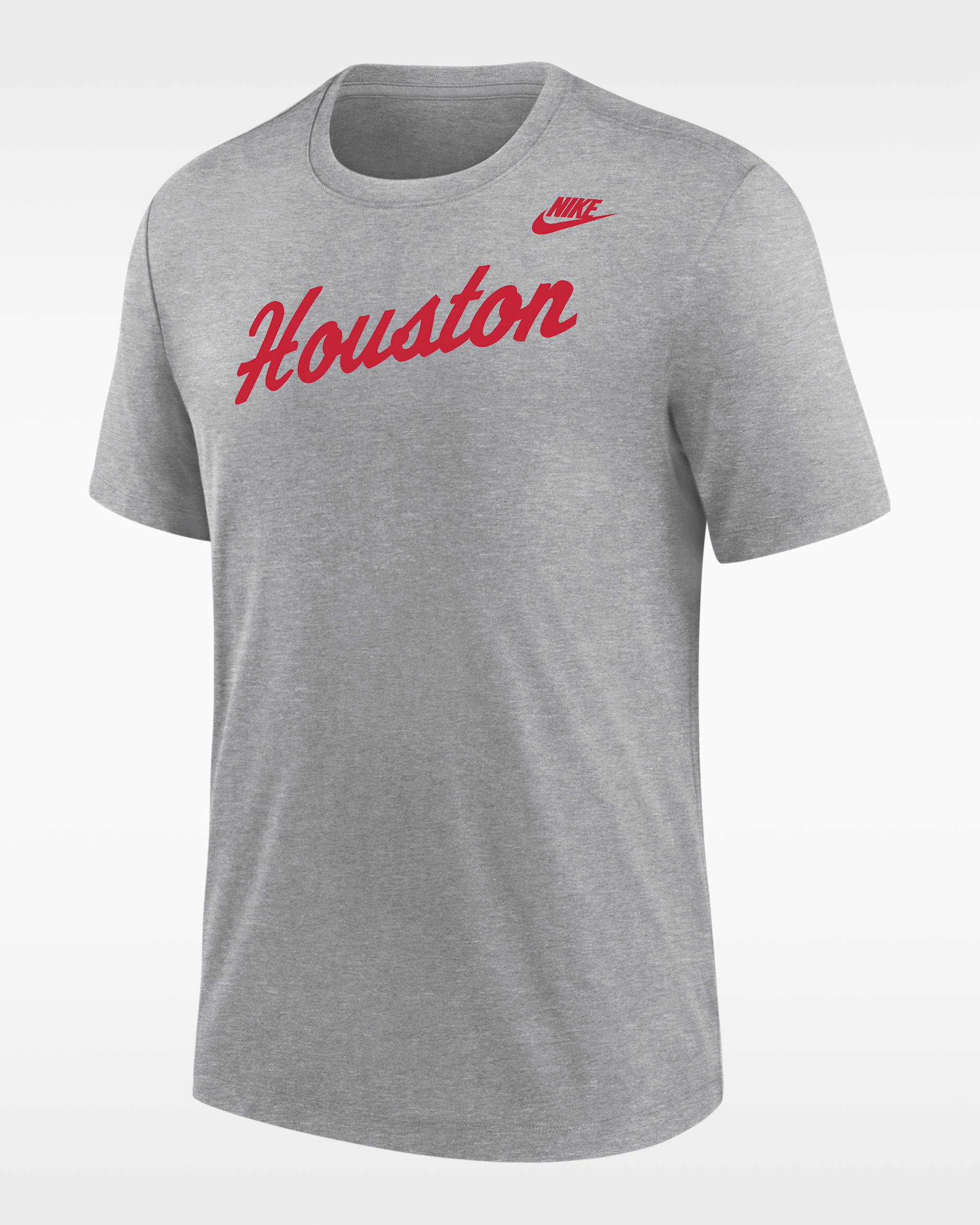 Houston Cougars Men's Nike Football Tri-Blend T-Shirt - Dark Grey Heather