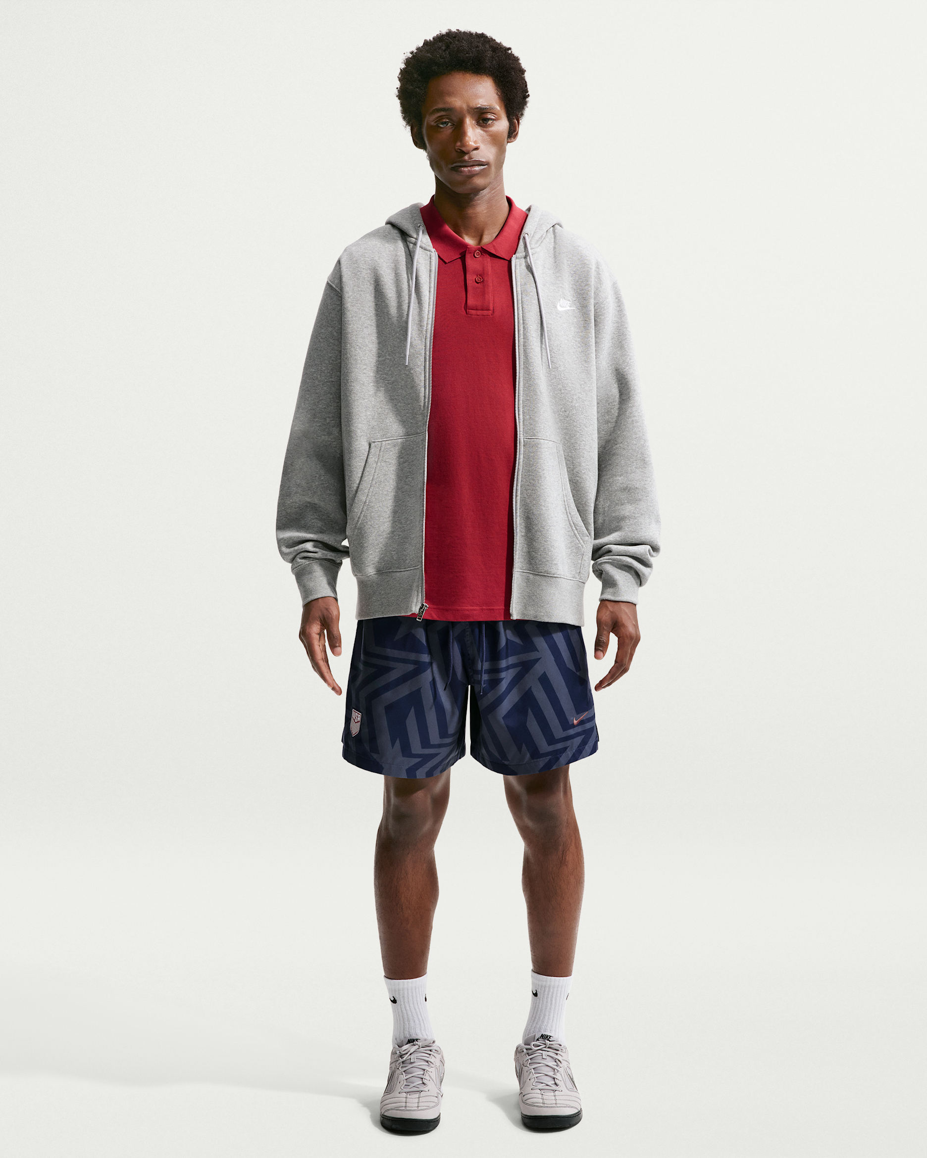 USMNT Club Men's Nike Soccer Flow Shorts - Midnight Navy/University Red