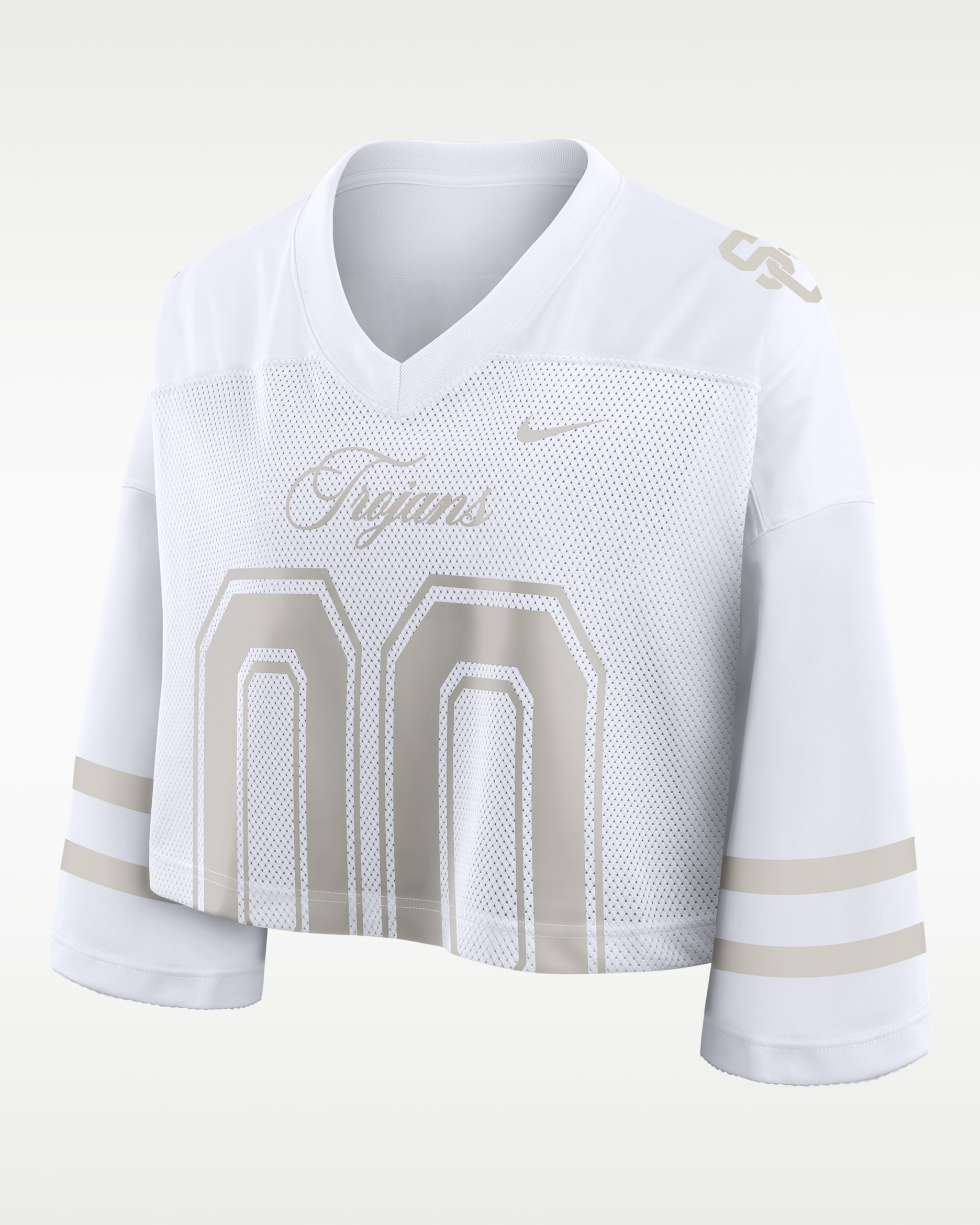 USC Neutral Stance Collection Women's Nike Dri-FIT College Cropped Jersey - White