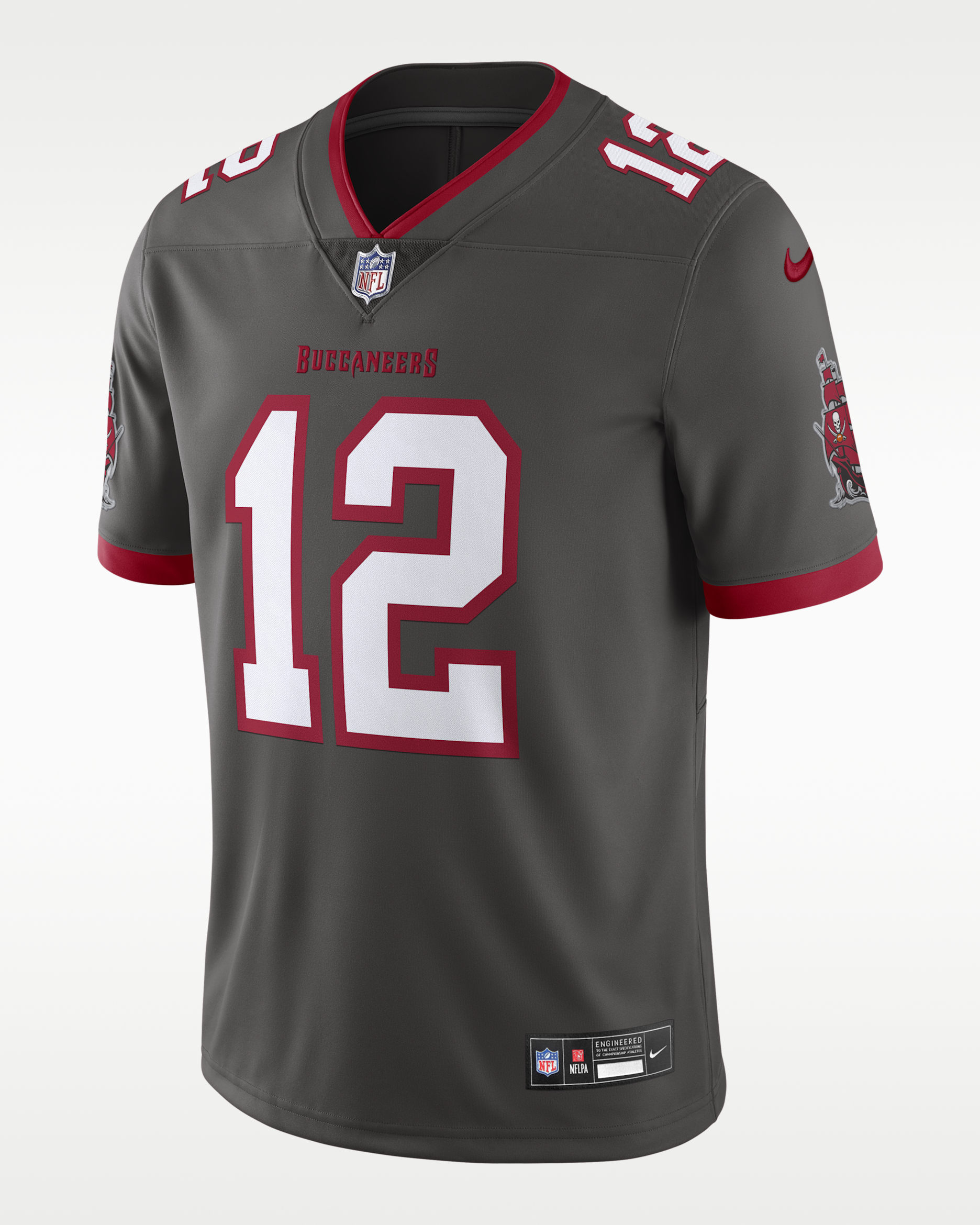 Tom Brady Tampa Bay Buccaneers Men's Nike Dri-FIT NFL Limited Football Jersey - Pewter