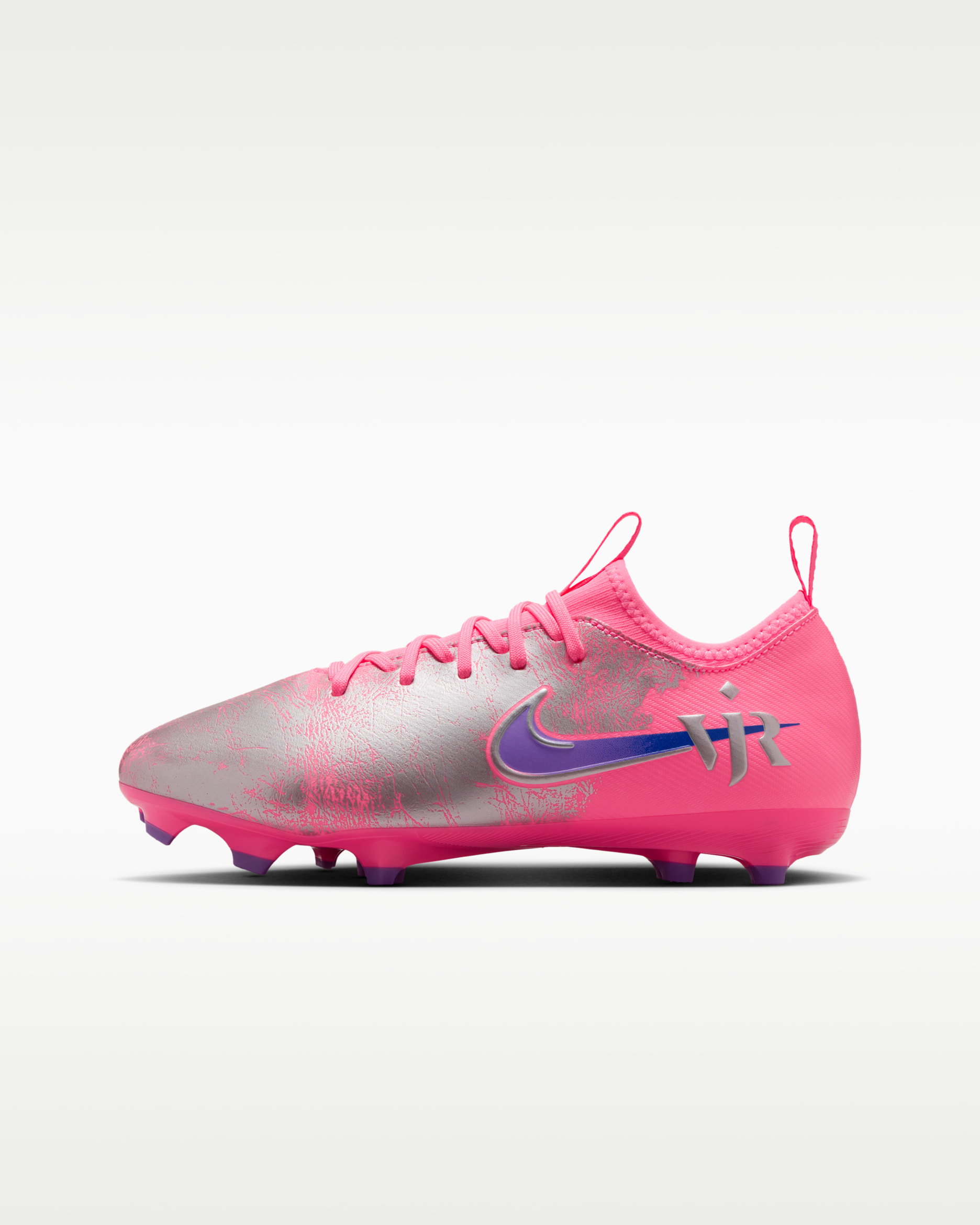 Nike Jr. Mercurial Vapor 16 Academy "Vini Jr." Big Kids' Multi-Ground Low-Top Soccer Cleats - Sunset Pulse/Old Royal