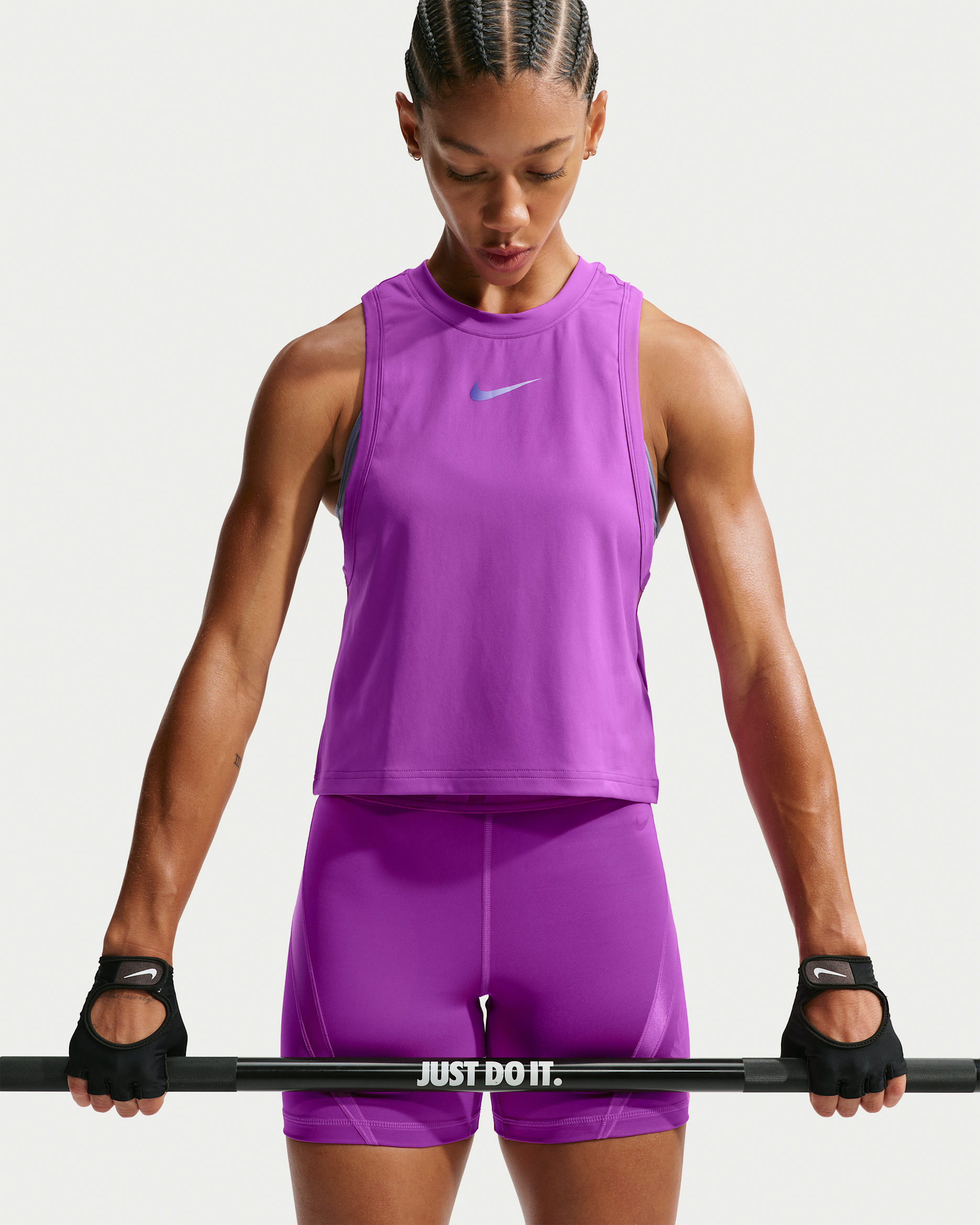 Nike Pro Women's Dri-FIT Tank Top - Vivid Purple/Purple Pulse