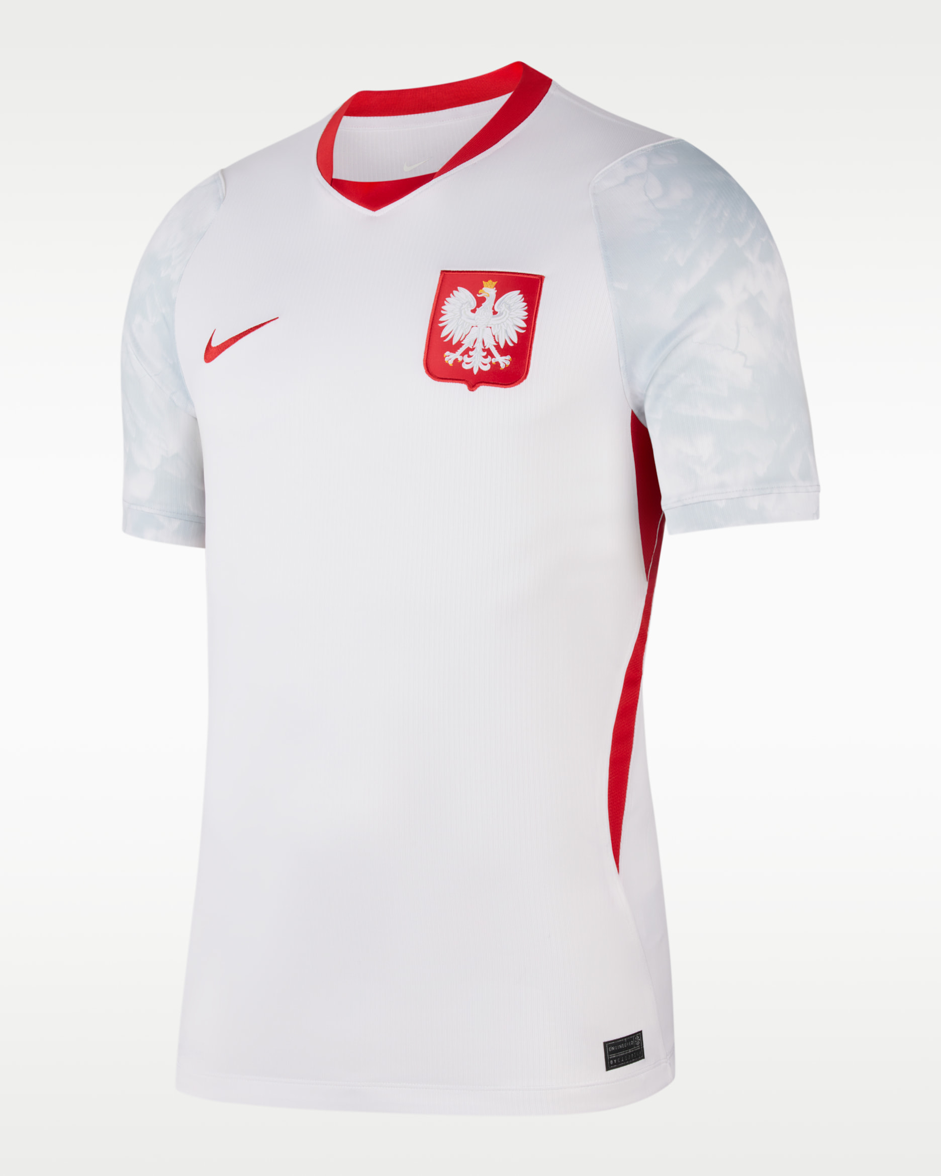 Poland 2026/27 Older Kids' Nike Dri-FIT Football Replica Shirt - White/Field Silver/Sport Red