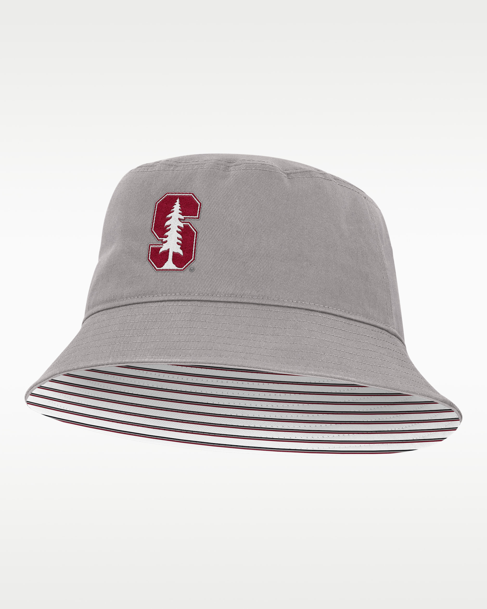 Stanford Primetime Apex Men's Nike College Bucket Hat - Grey