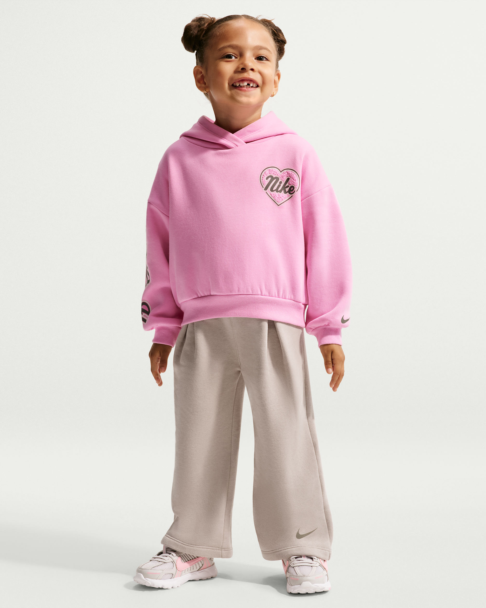 Nike Toddler Juxta-Girl 2-Piece Wide-Leg Trousers Set - Moon Particle