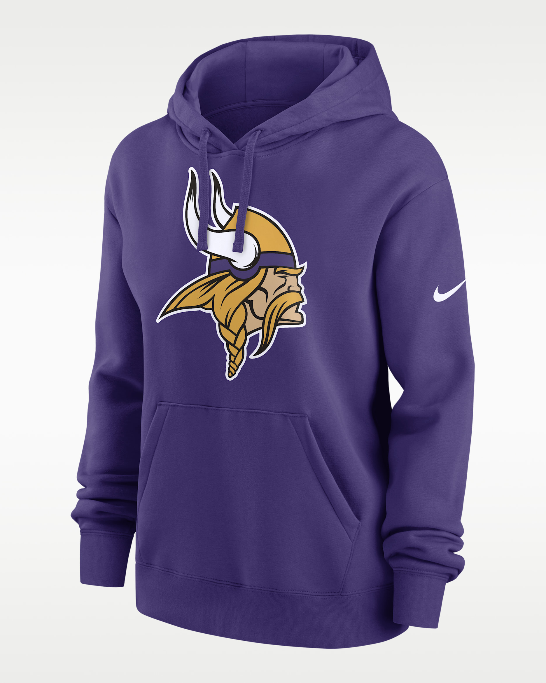 Sudadera con gorro sin cierre Nike de la NFL para mujer Minnesota Vikings Club - Morado