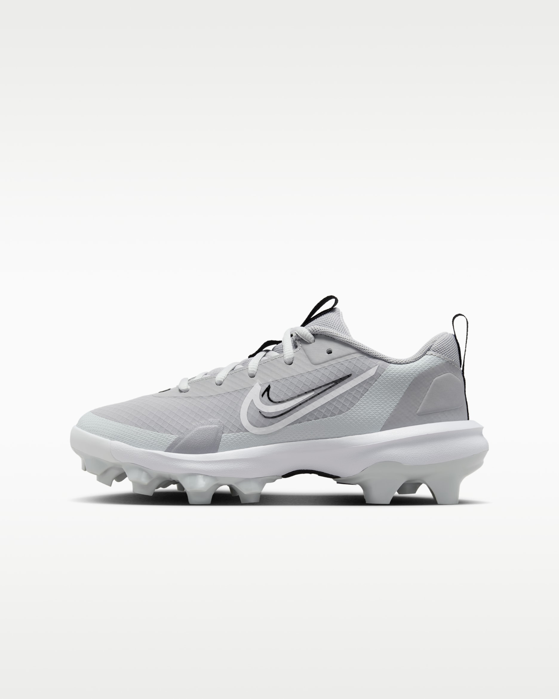 Tacos de béisbol para niños grandes Nike Force Trout 9 Pro MCS - Gris lobo/Platino puro/Negro/Blanco