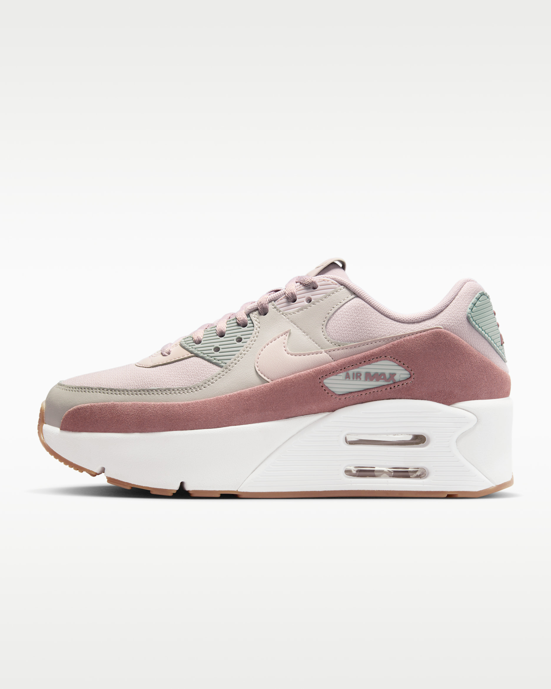 Nike Air Max 90 LV8 Women's Shoes - Light Iron Ore/Light Pumice/Smokey Mauve/Platinum Violet