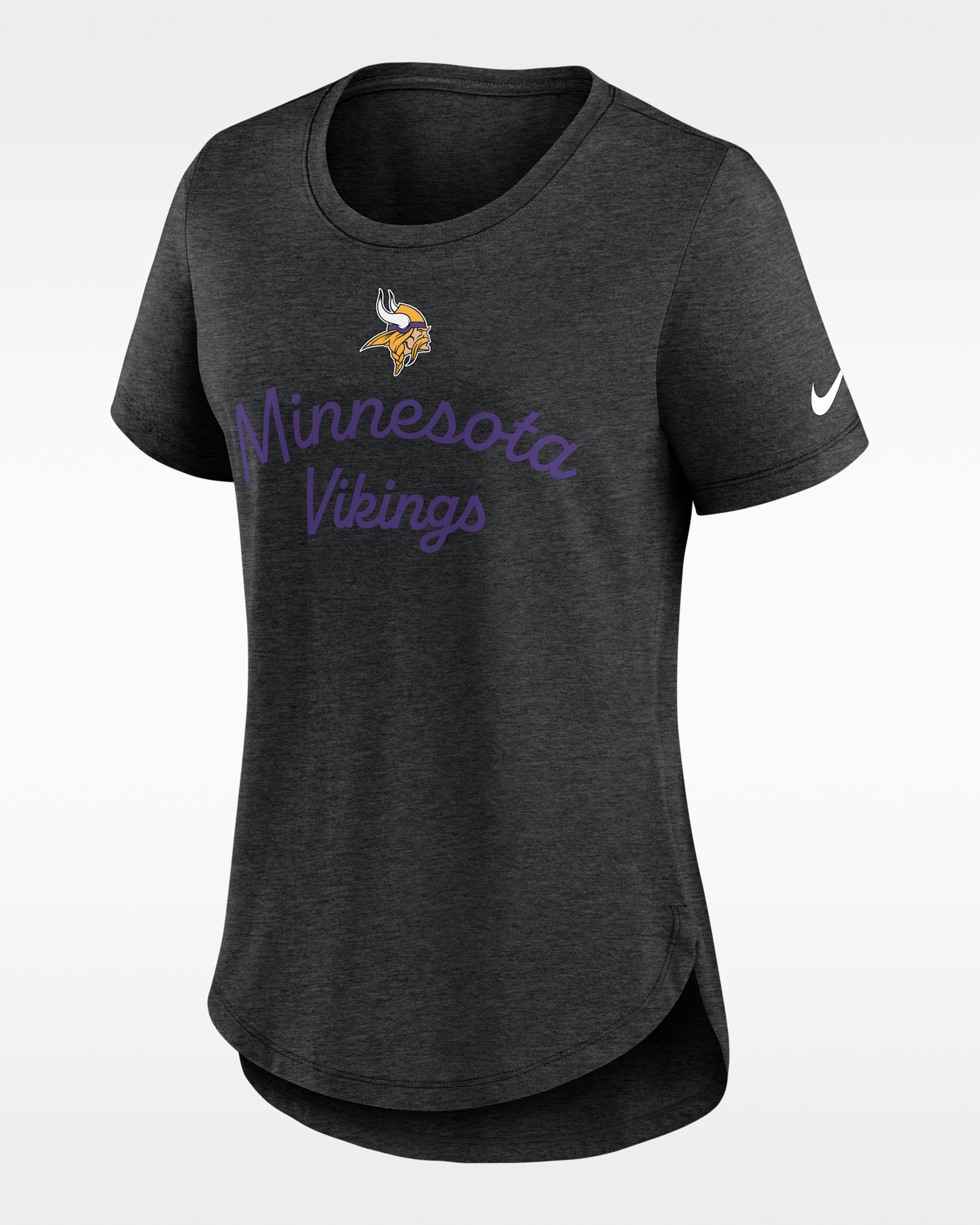 Minnesota Vikings Script Women's Nike NFL T-Shirt - Black