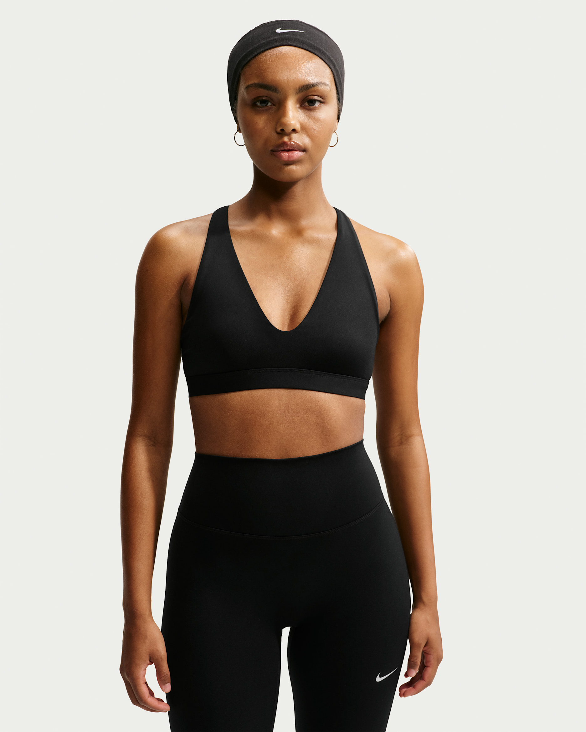 Bra deportivo de baja sujeción para mujer Nike Indy - Negro/Blanco