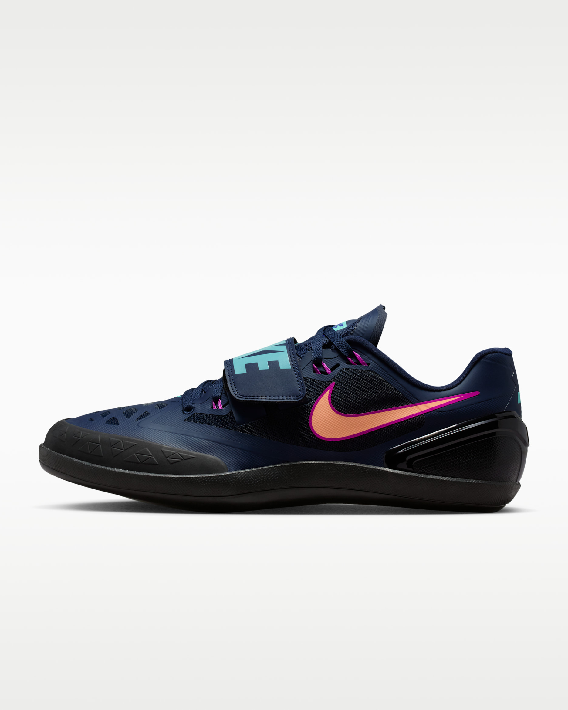 Nike Zoom Rotational 6 Track & Field Throwing Shoes - Obsidian/Hyper Violet/Hyper Turquoise/Orange Pulse