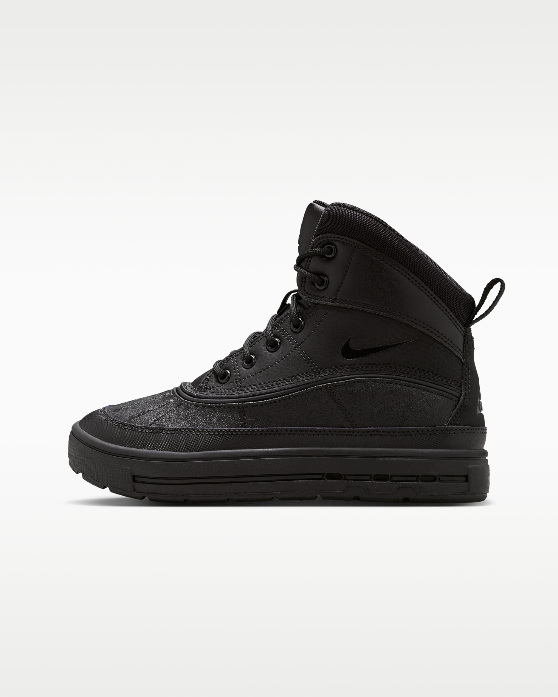 Nike Woodside 2 High Big Kids' Boots - Black/Black/Black