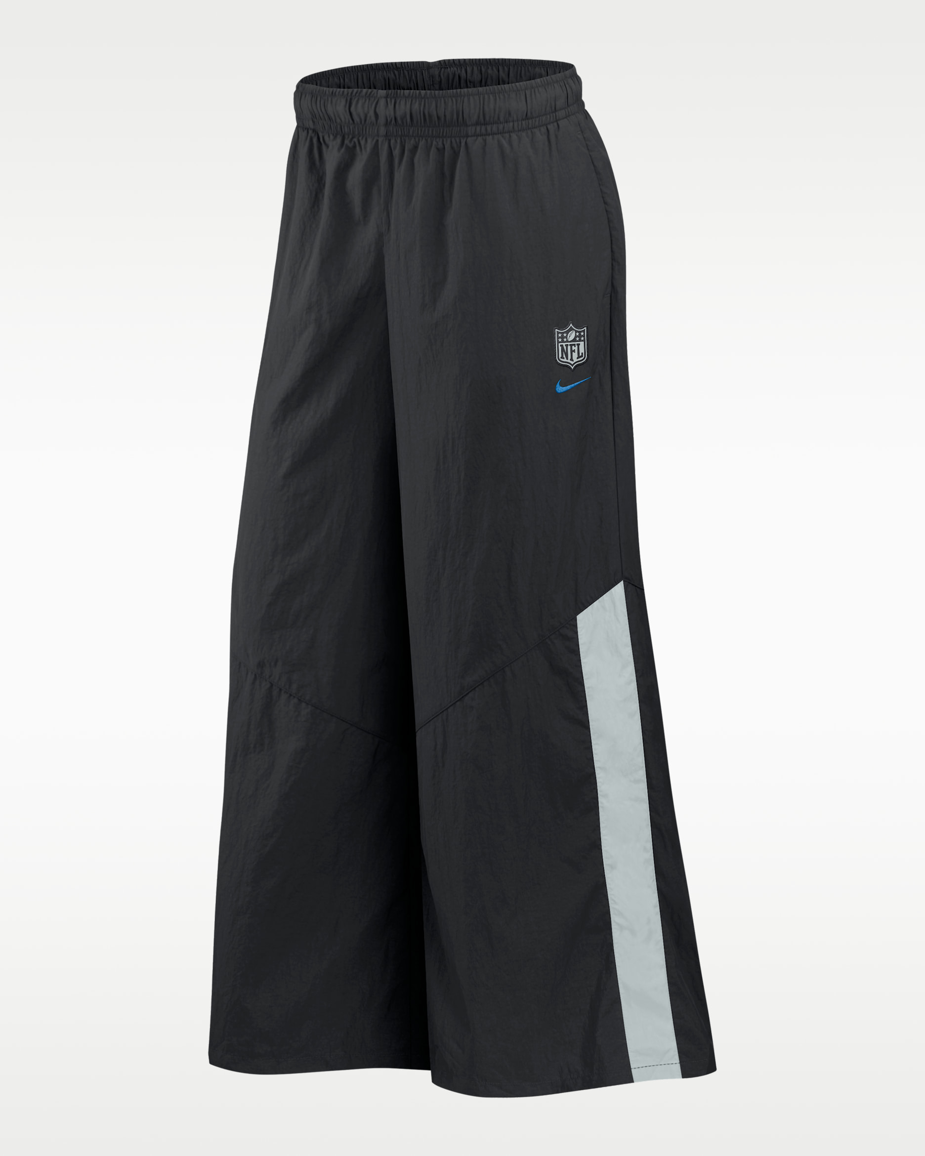 Detroit Lions Rivalries Collection Wide-Leg Women's Nike NFL Mid-Rise Woven Pants - Black