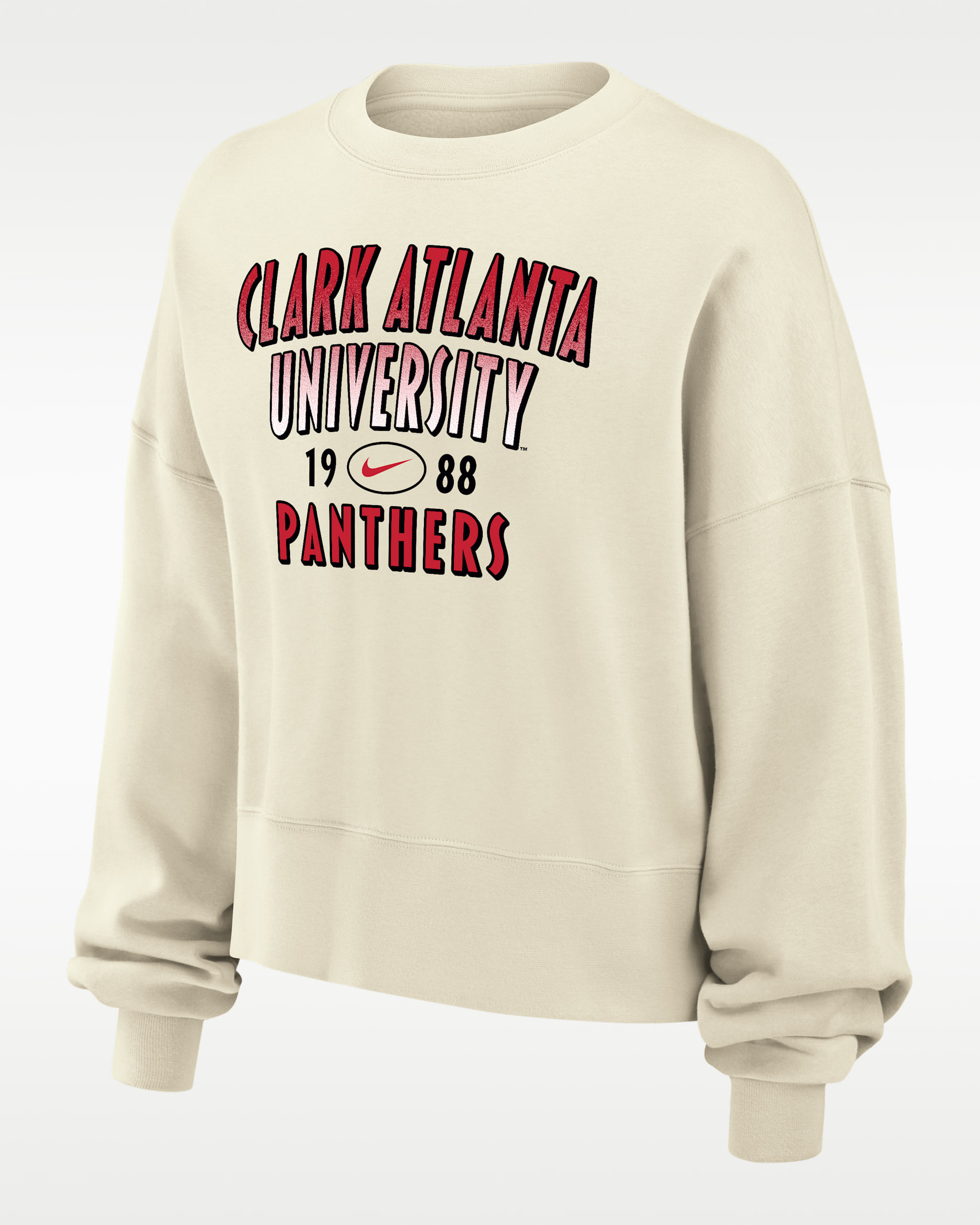 Nike College (Clark-Atlanta University) Women's Phoenix Fleece Crewneck Sweatshirt - Sail