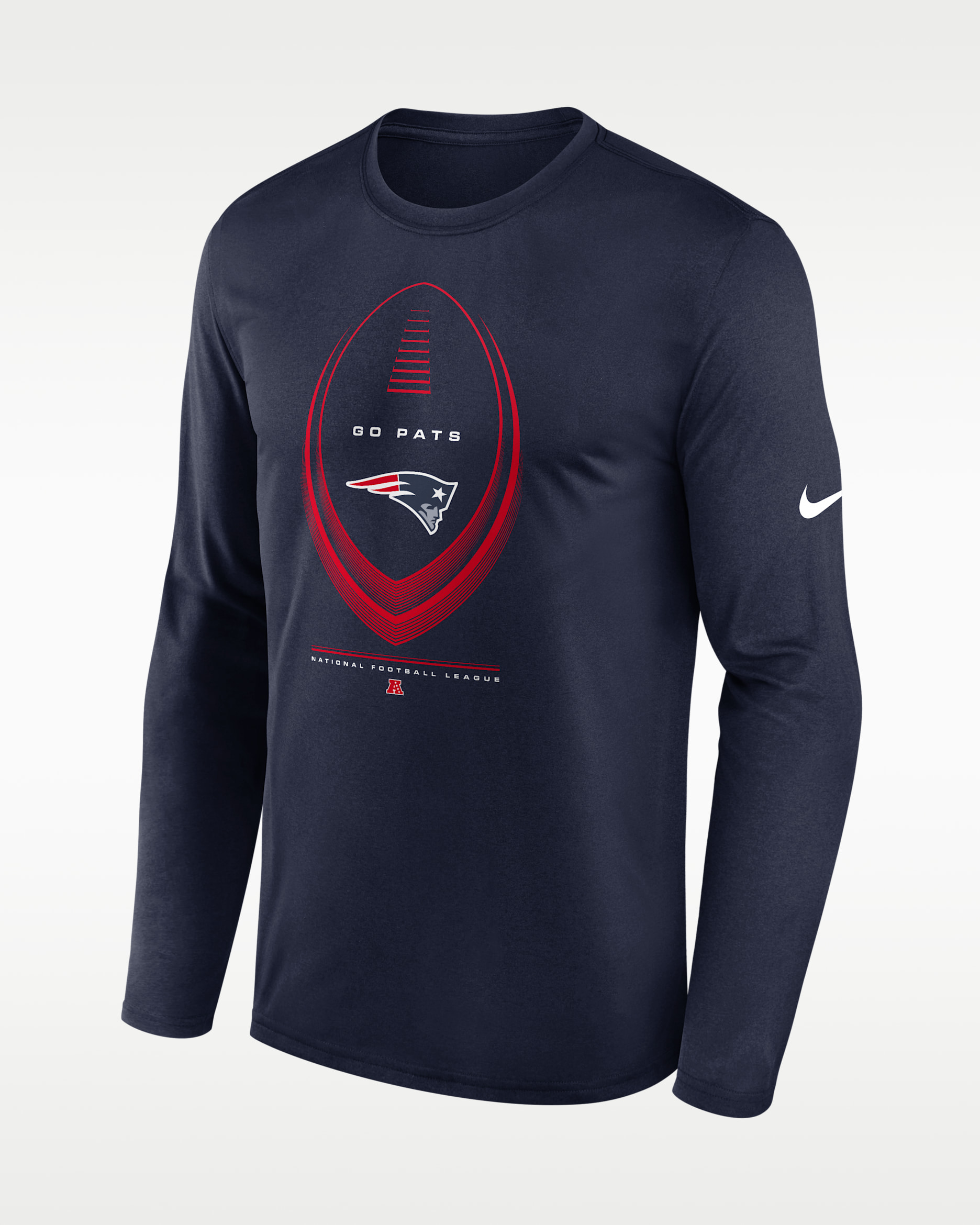 New England Patriots Legend Icon Men's Nike Dri-FIT NFL Long-Sleeve T-Shirt - Navy