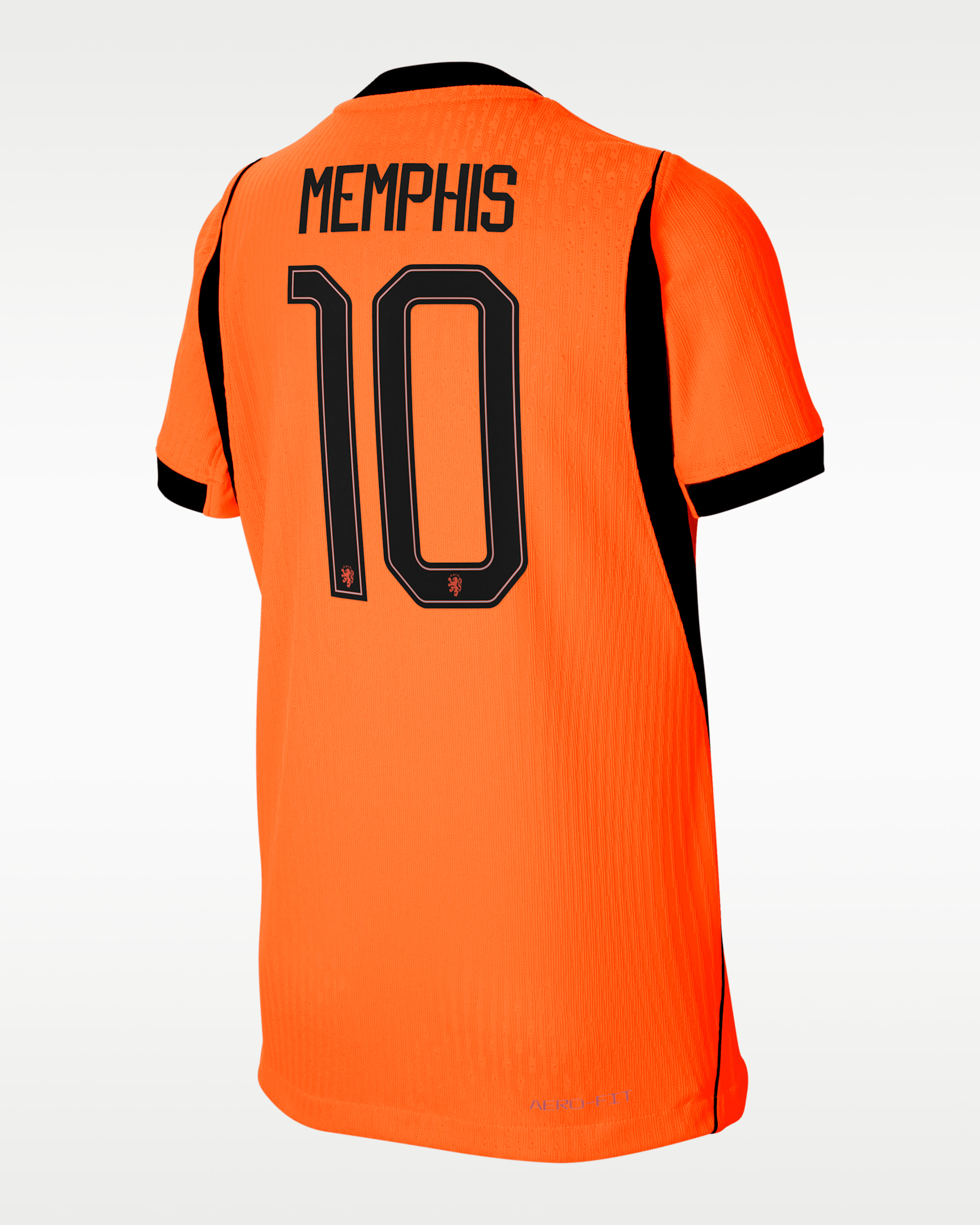 Memphis Depay Netherlands National Team 2026 Match Home Big Kids' Nike Dri-FIT ADV Soccer Jersey - Orange