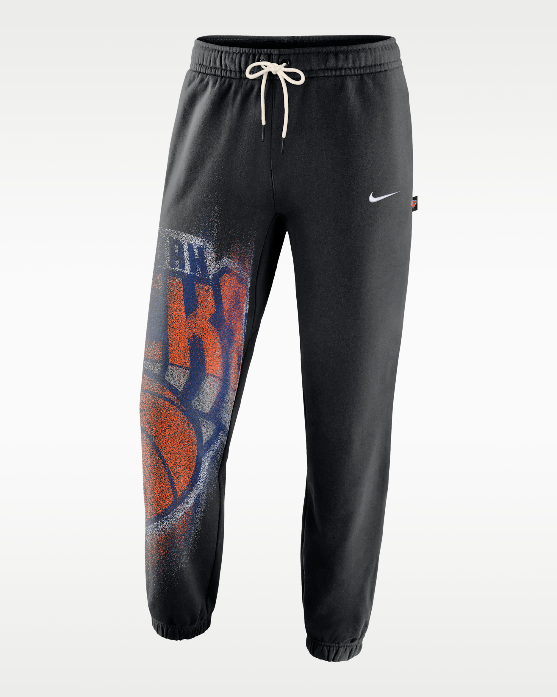 New York Knicks Standard Issue Men's Fleece Basketball Pants - Black/White