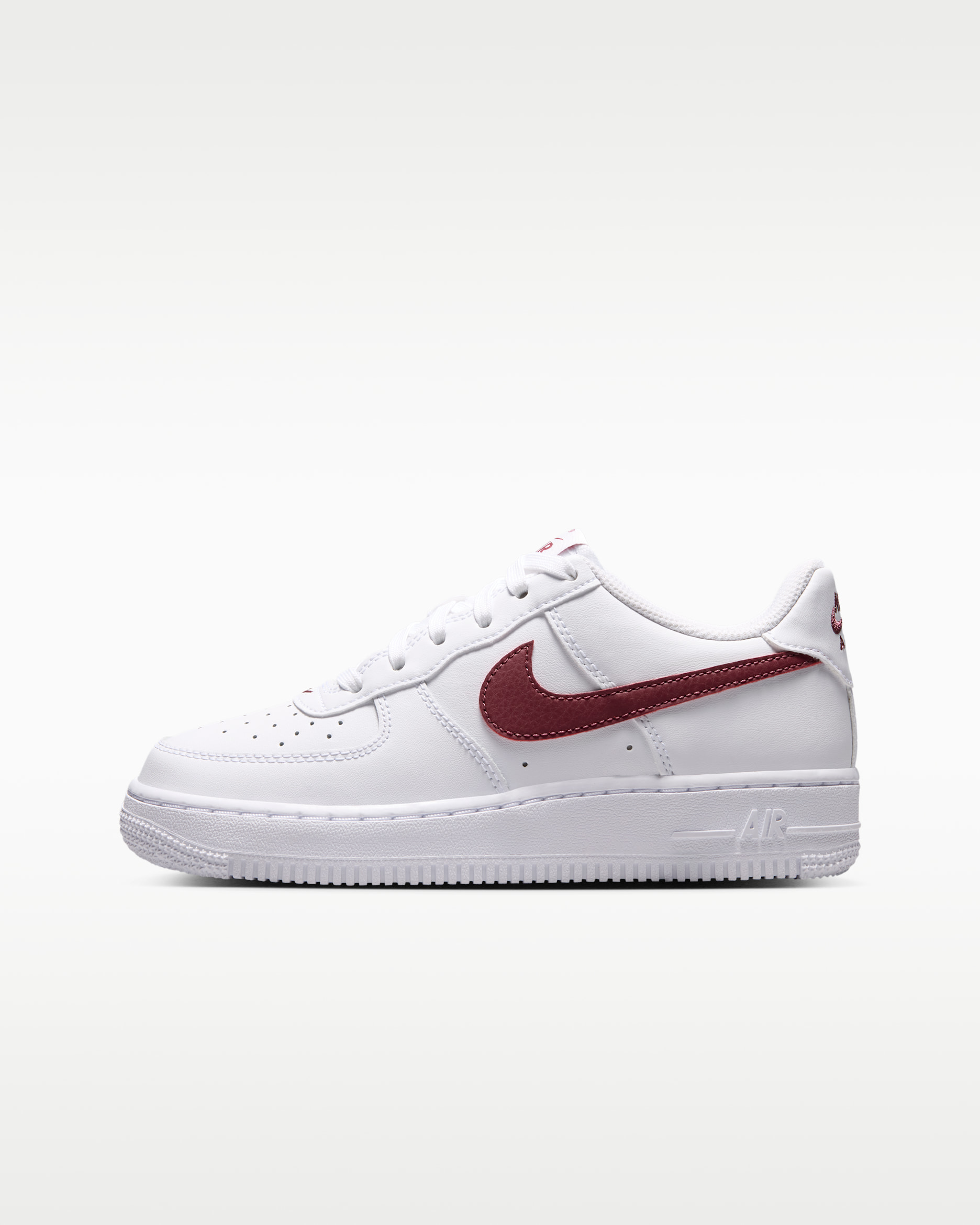 Nike Air Force 1 cipő nagyobb gyerekeknek - Fehér/Pink Smoke