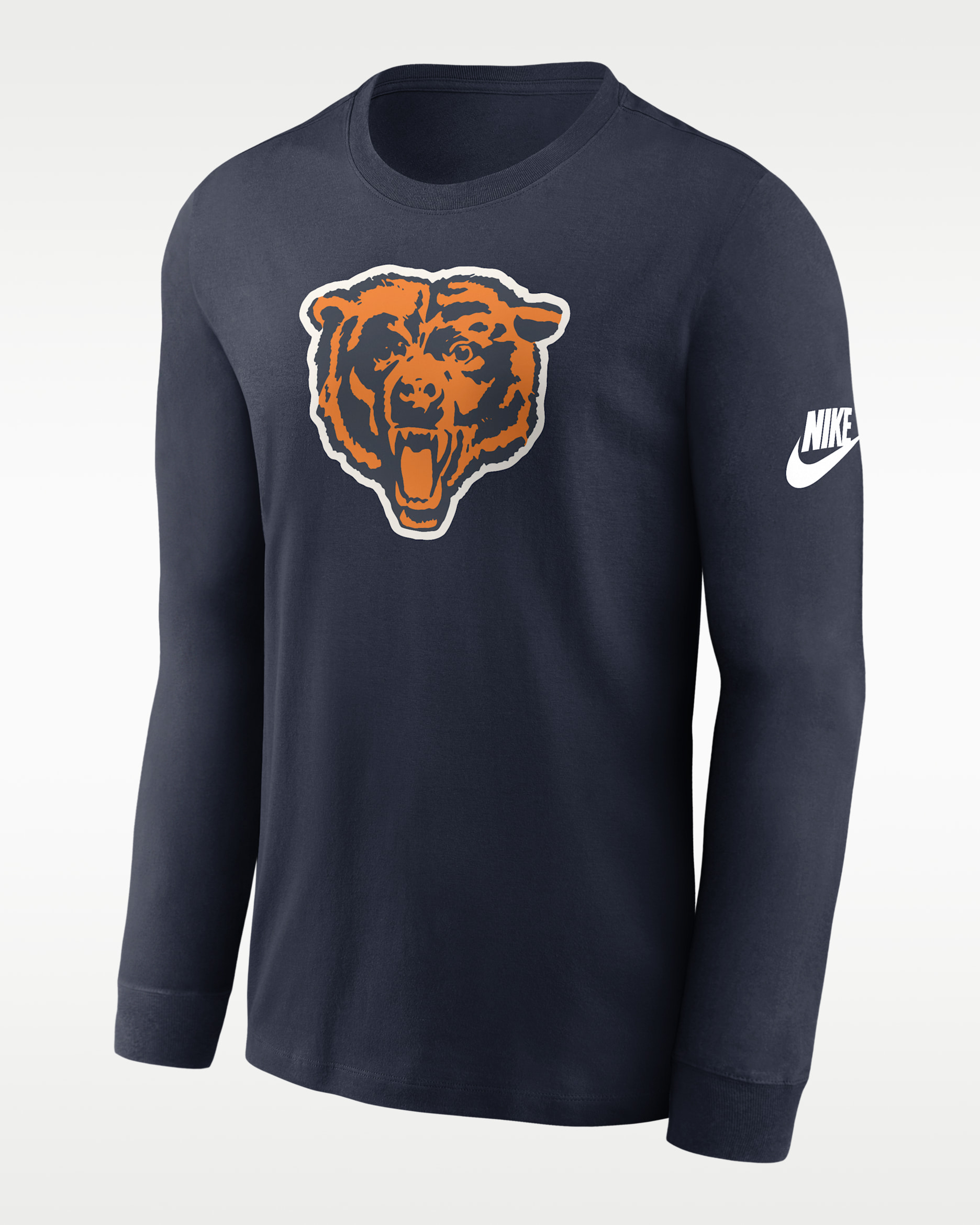 Chicago Bears Rewind Essential Men's Nike NFL Long-Sleeve T-Shirt - Marine
