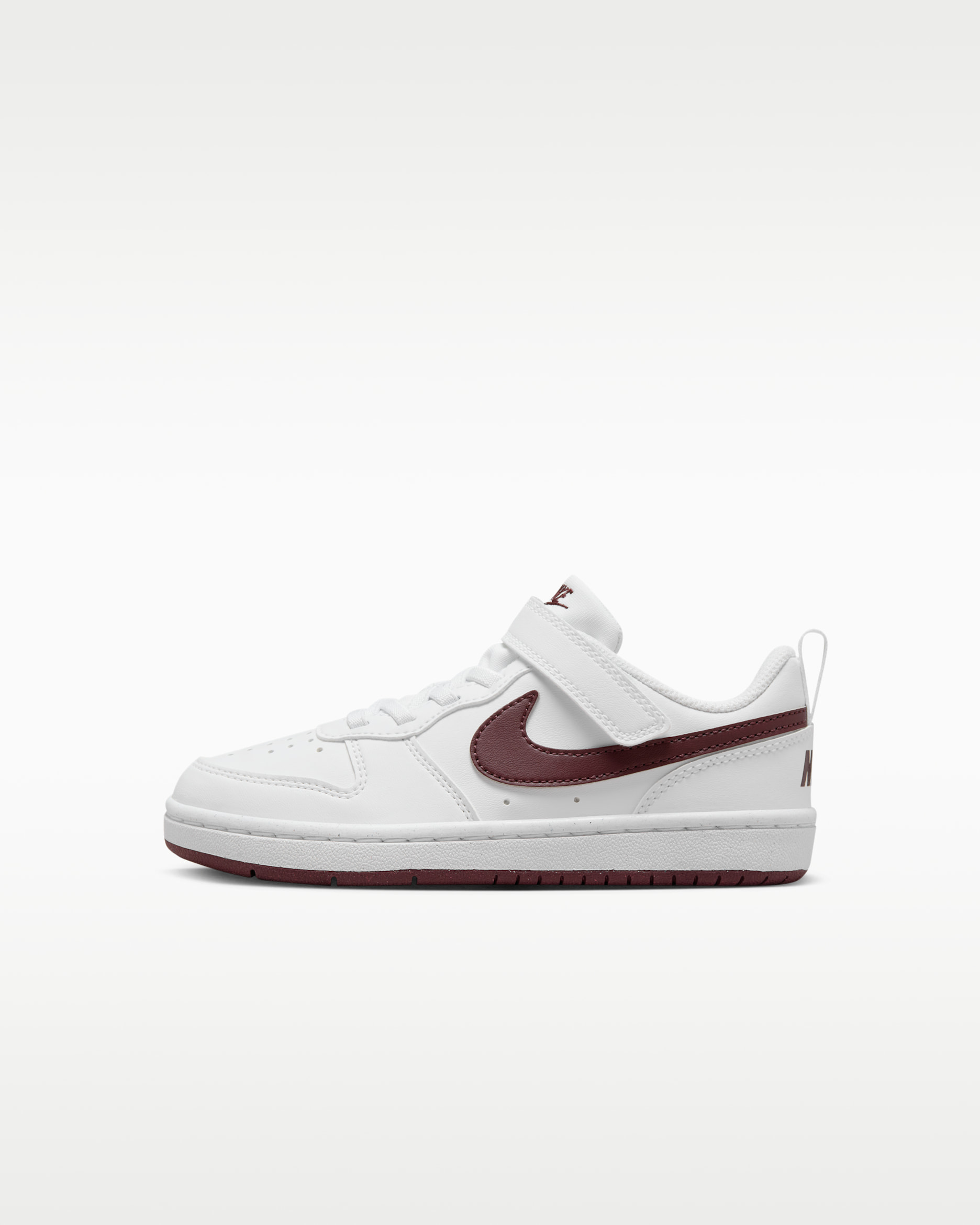 รองเท้าเด็กเล็ก Nike Court Borough Low Recraft - ขาว/Burgundy Crush