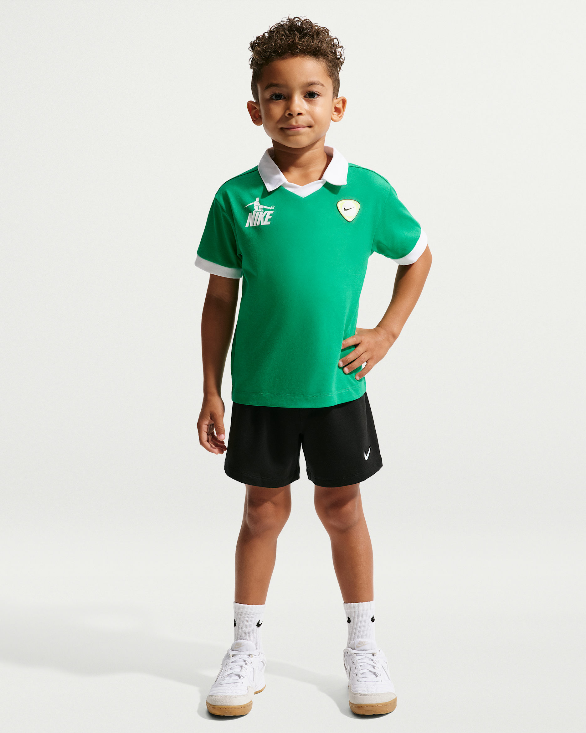 Conjunto de 2 piezas con shorts de French Terry infantil Nike Sportswear Goal Mode - Negro