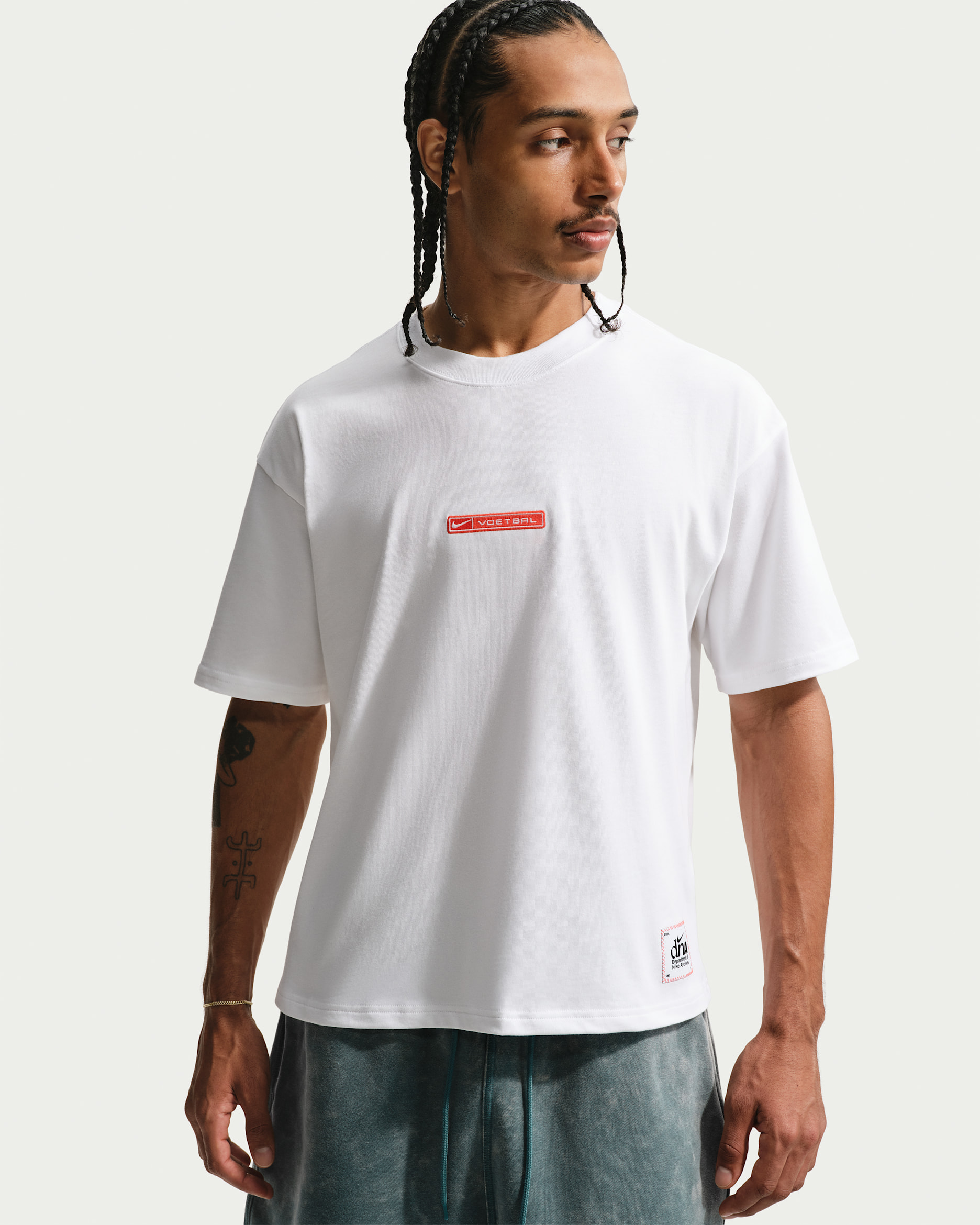 Nike Sportswear T-shirt voor heren - Wit/Team Orange