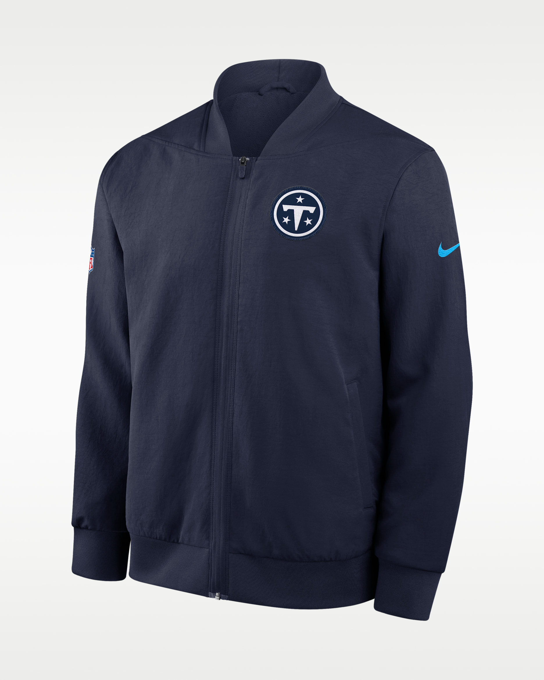 Tennessee Titans Rivalries Collection Sideline Men's Nike NFL Full-Zip Bomber Jacket - College Navy