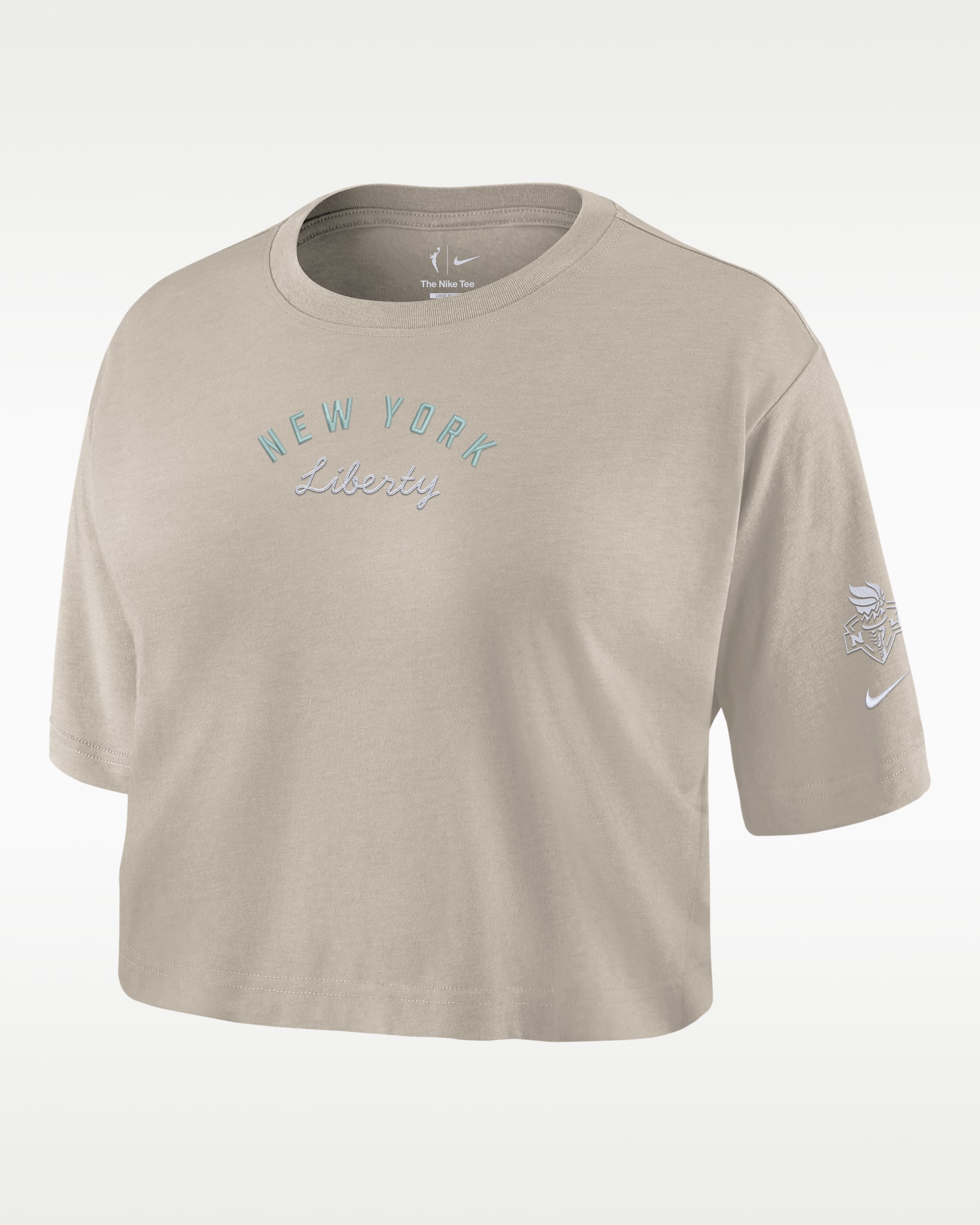 New York Liberty Women's Cropped T-Shirt - Cream II