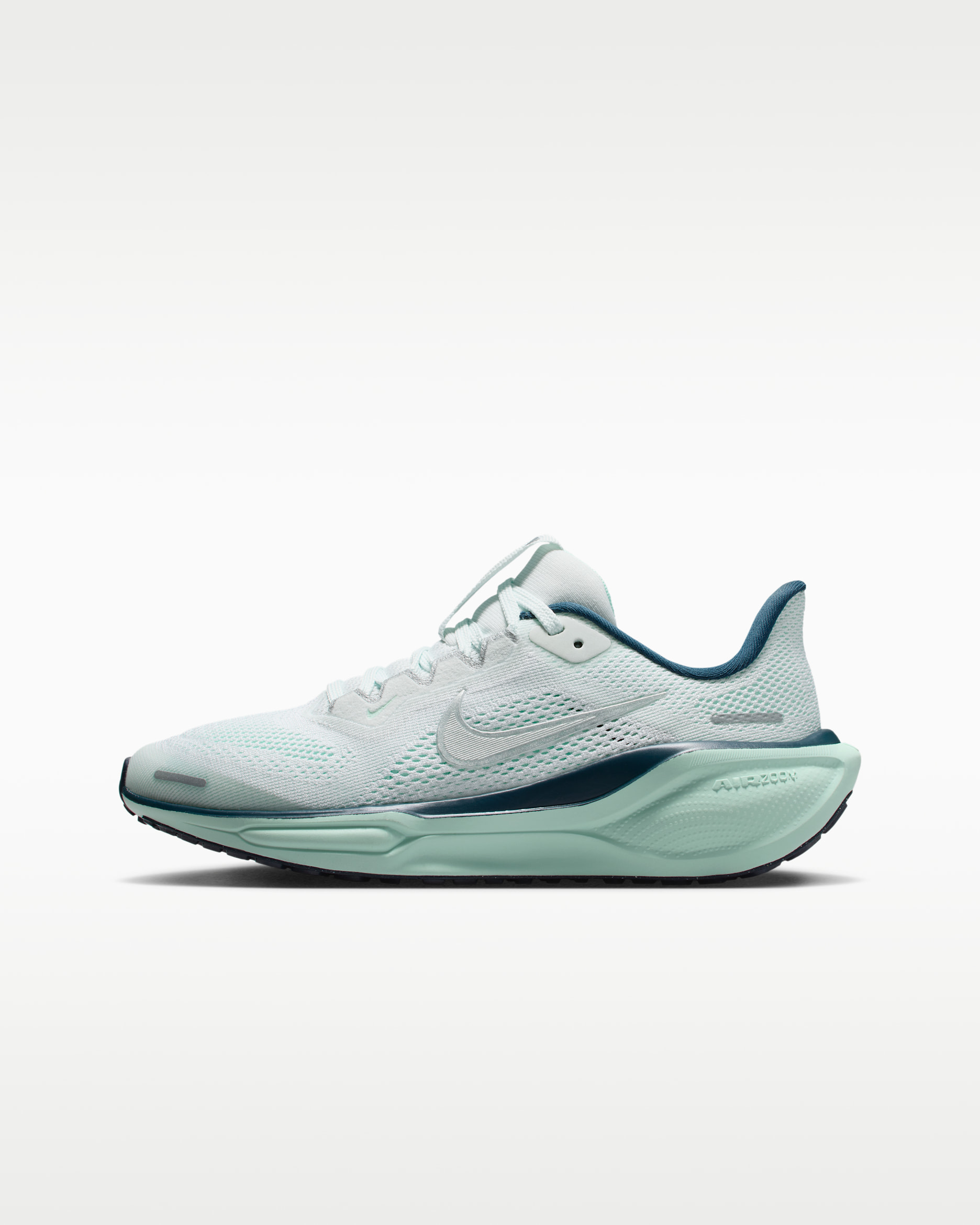 Nike Pegasus 41 Big Kids' Road Running Shoes - Ghost Aqua/Mint Foam/Armory Navy/Metallic Silver