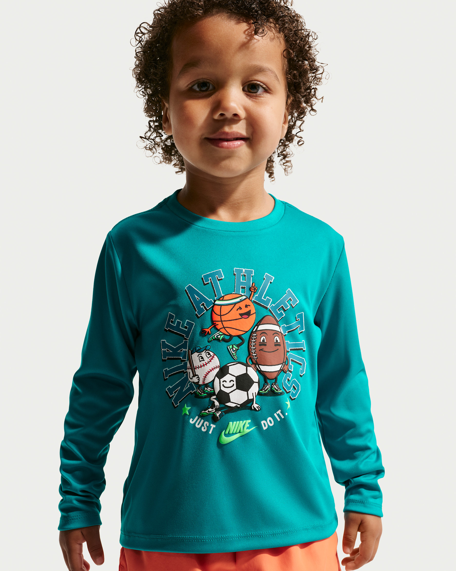 Playera de manga larga Dri-FIT con gráfico infantil Nike - Energía