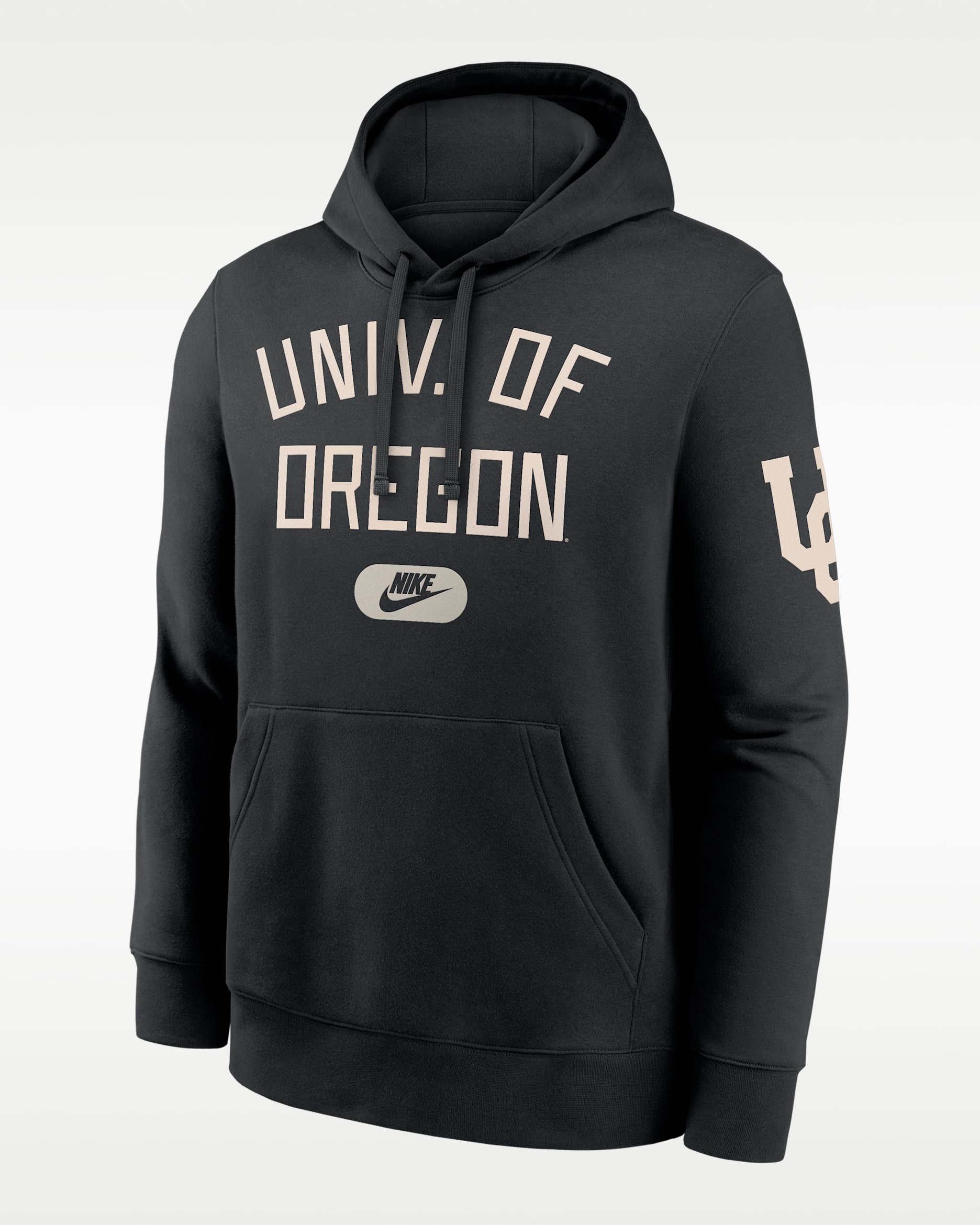 Oregon Club Men's Nike College Pullover Hoodie - Black