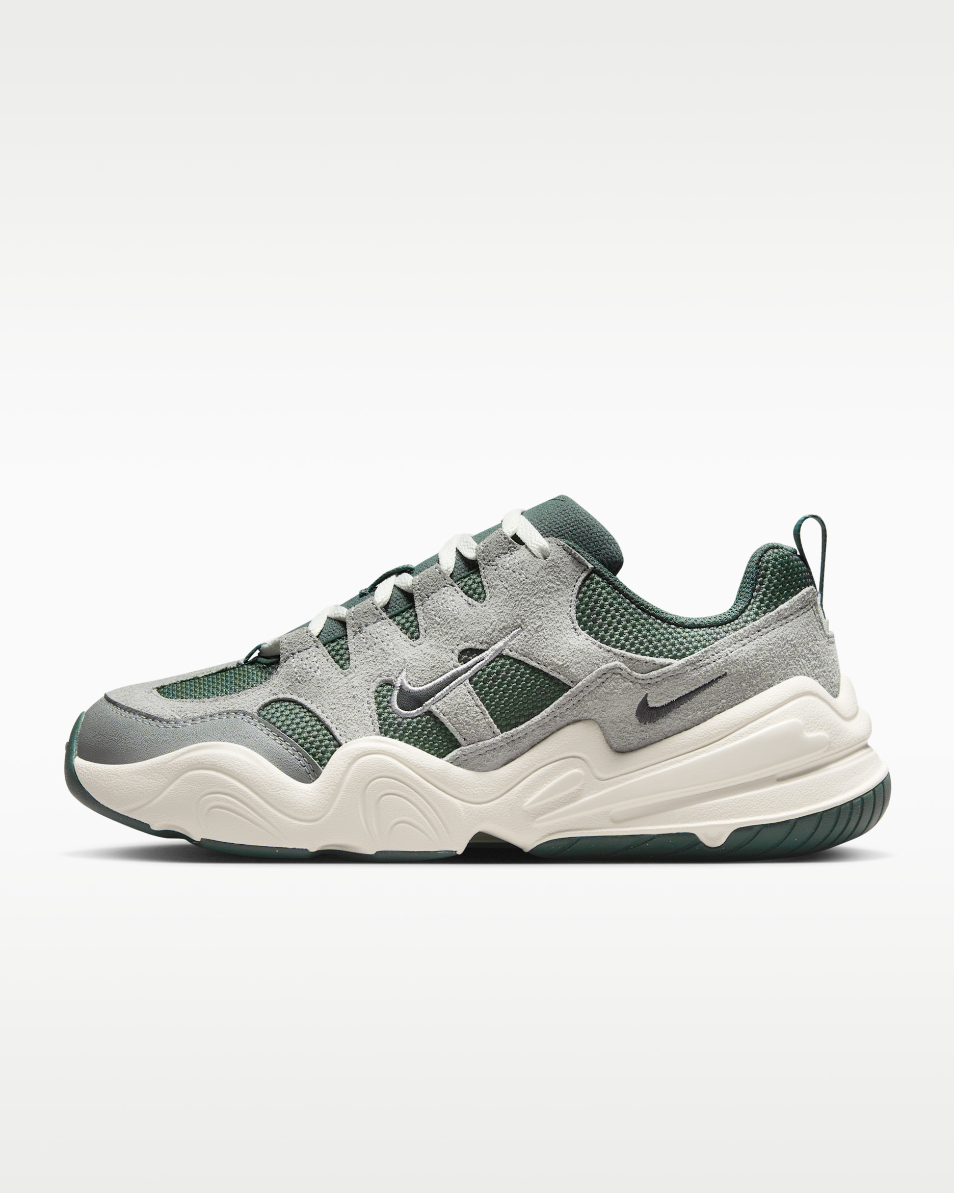 ナイキ テック ヘラ ウィメンズシューズ - ライトスモークグレー/ビンテージグリーン/セイル/ダークスモークグレー