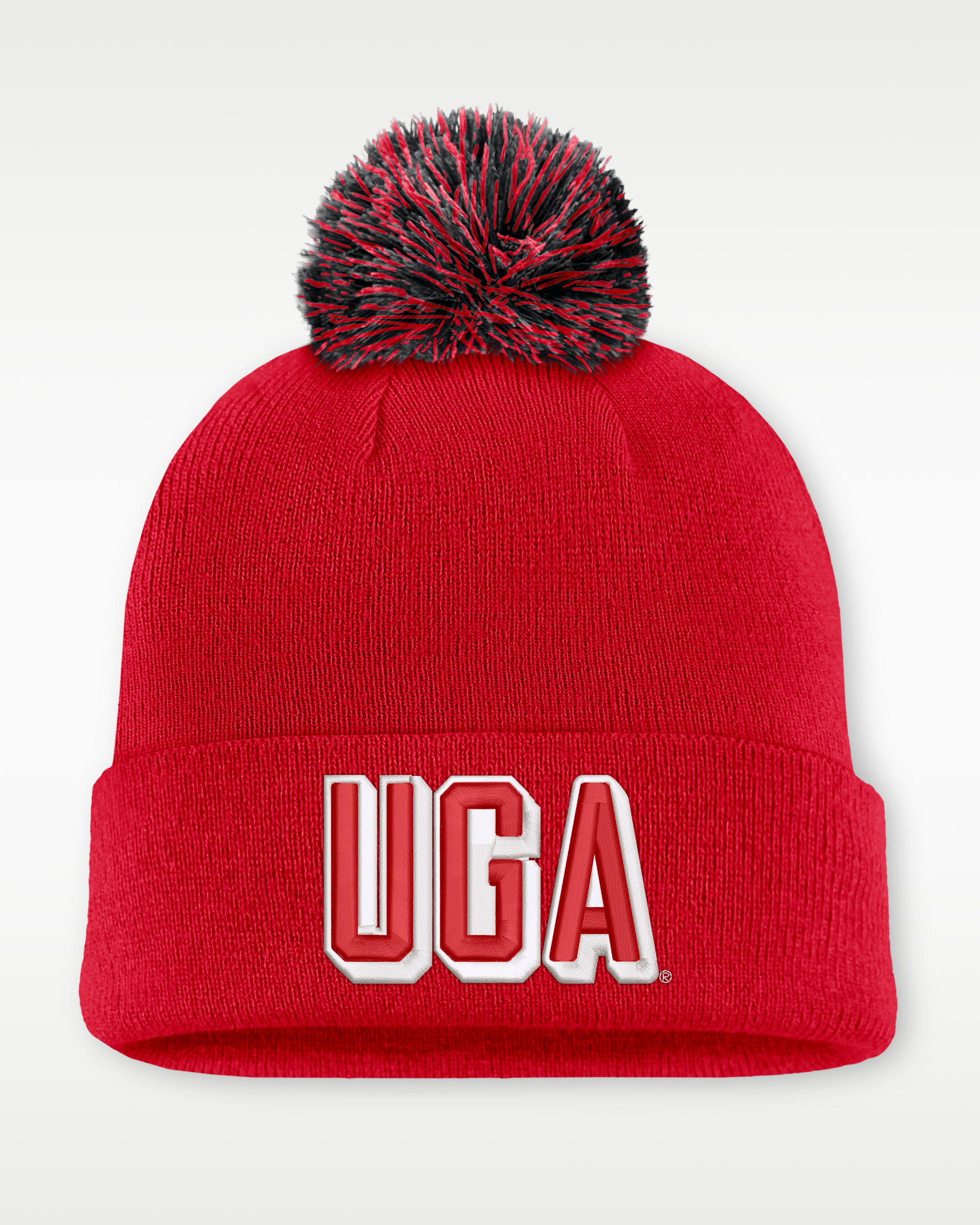 Georgia Peak Men's Nike College Cuffed Beanie - Red