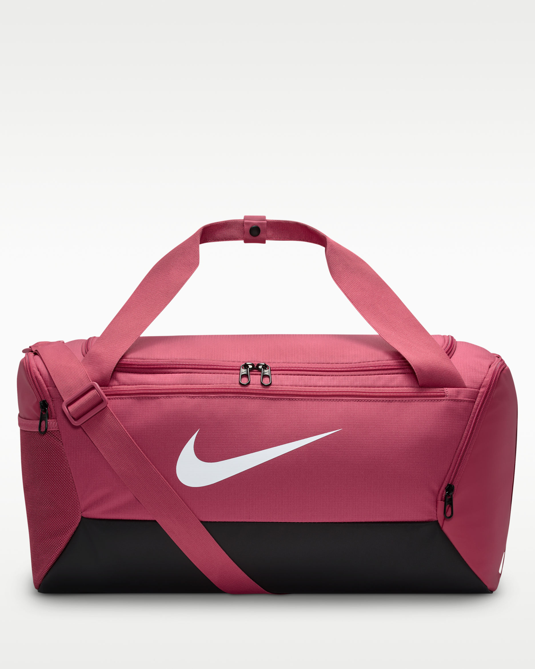Nike Brasilia Training Duffel Bag (Small, 41L) - Sweet Beet/Black/White