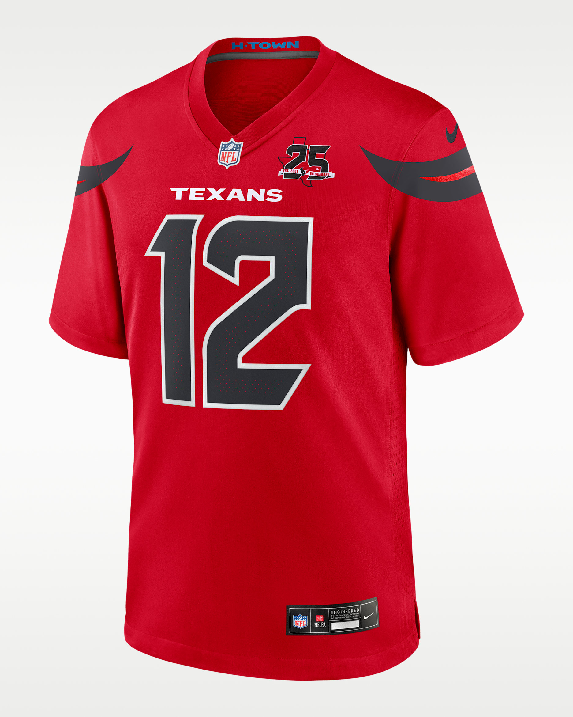 Nico Collins Houston Texans 25th Season Men's Nike NFL Game Jersey - Red