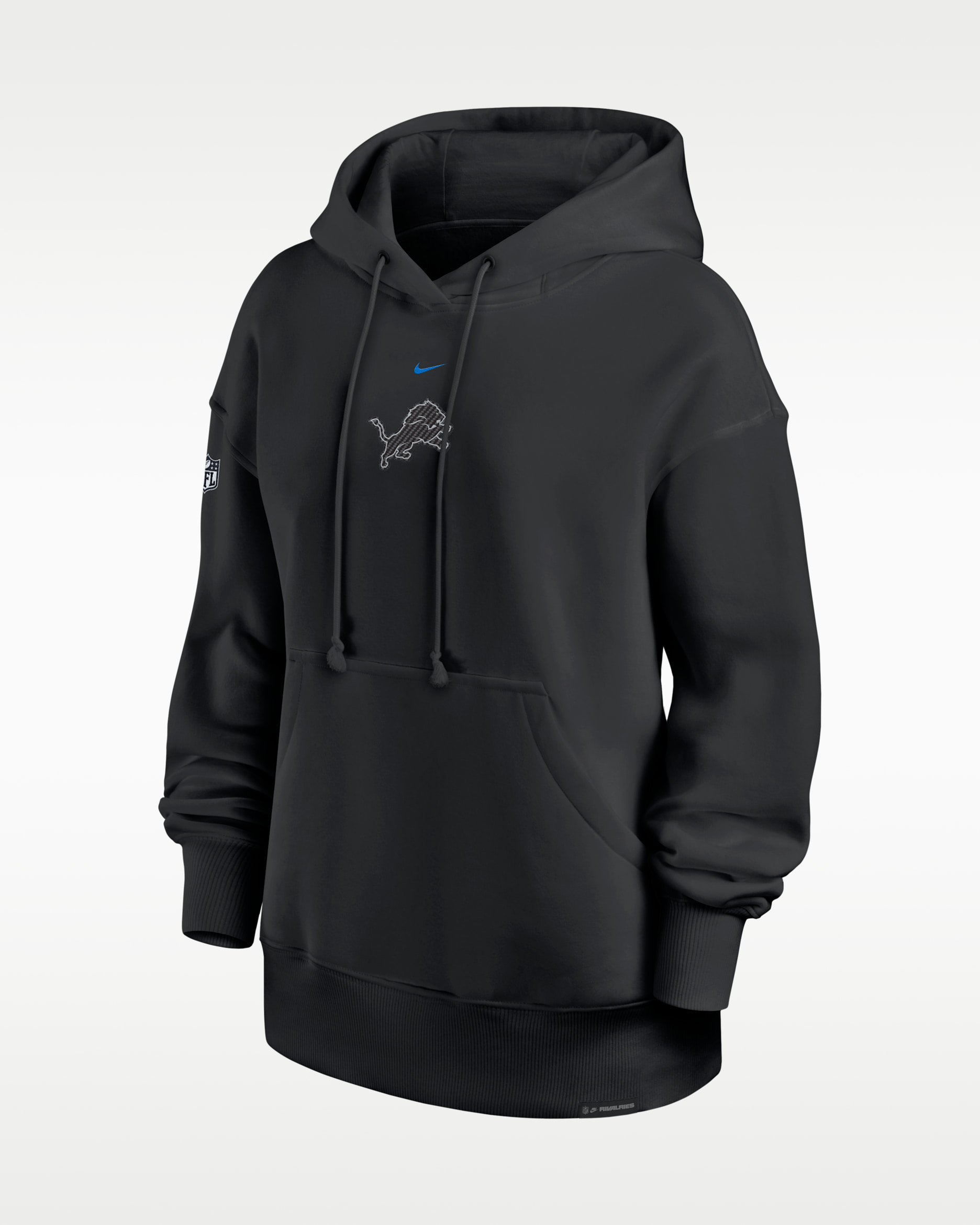 Detroit Lions Rivalries Collection Phoenix Women's Nike NFL Oversized Pullover Hoodie - Black