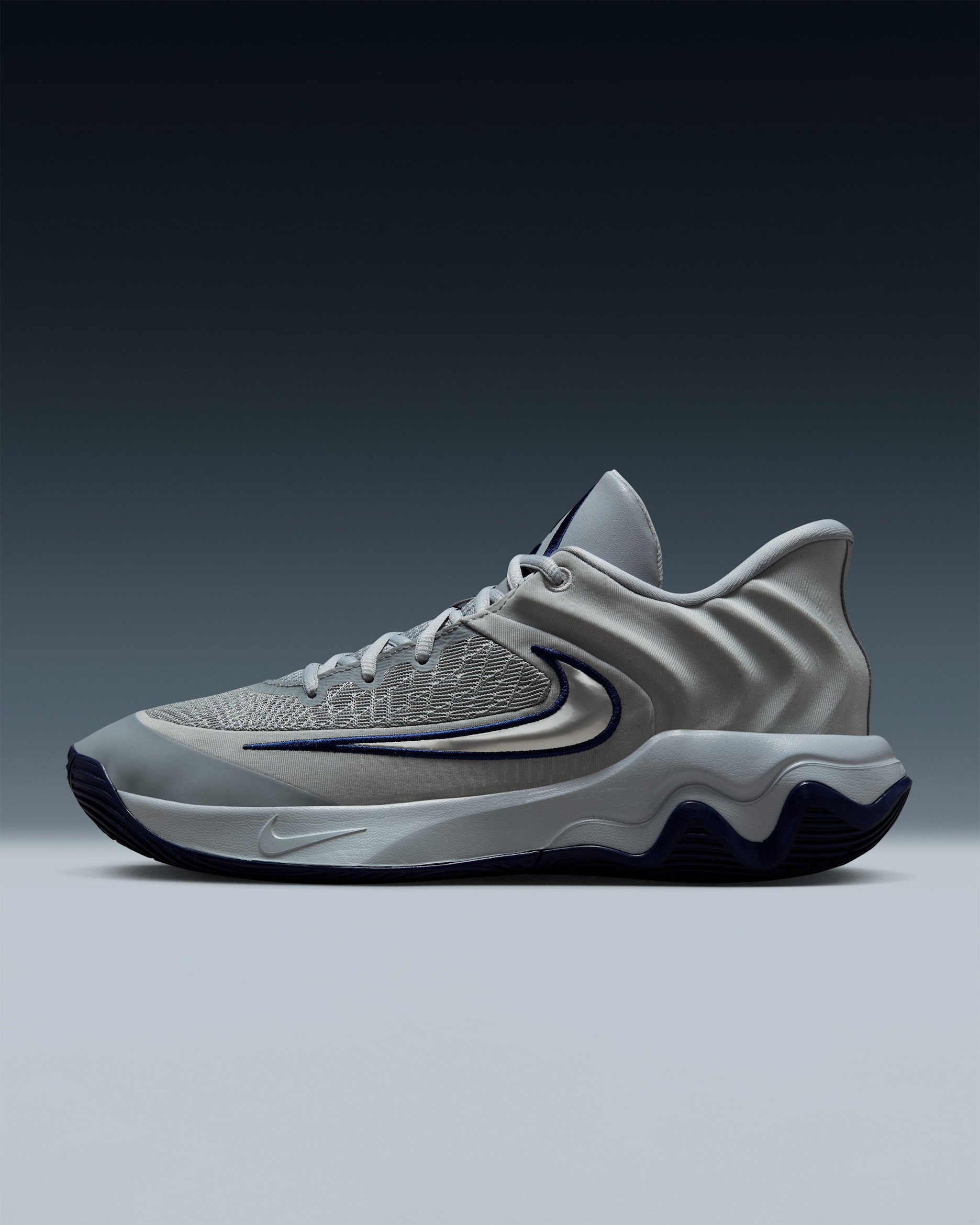 Giannis Immortality 4 Basketball Shoes - Wolf Grey/Pure Platinum/Midnight Navy/Metallic Platinum