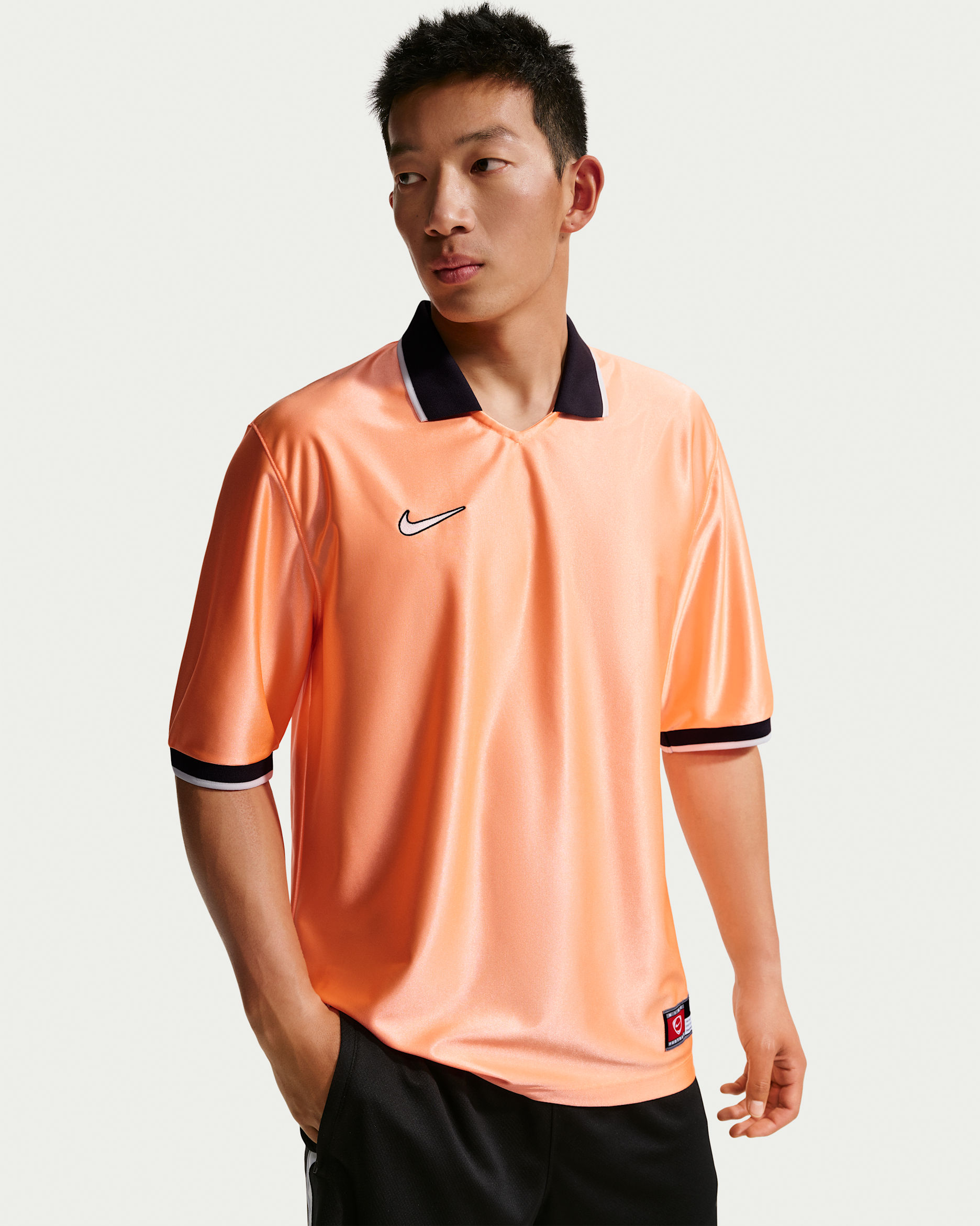 Nike Energy Men's Dri-FIT Short-Sleeve Soccer Top - Orange Pulse/Off Noir/Summit White/Summit White