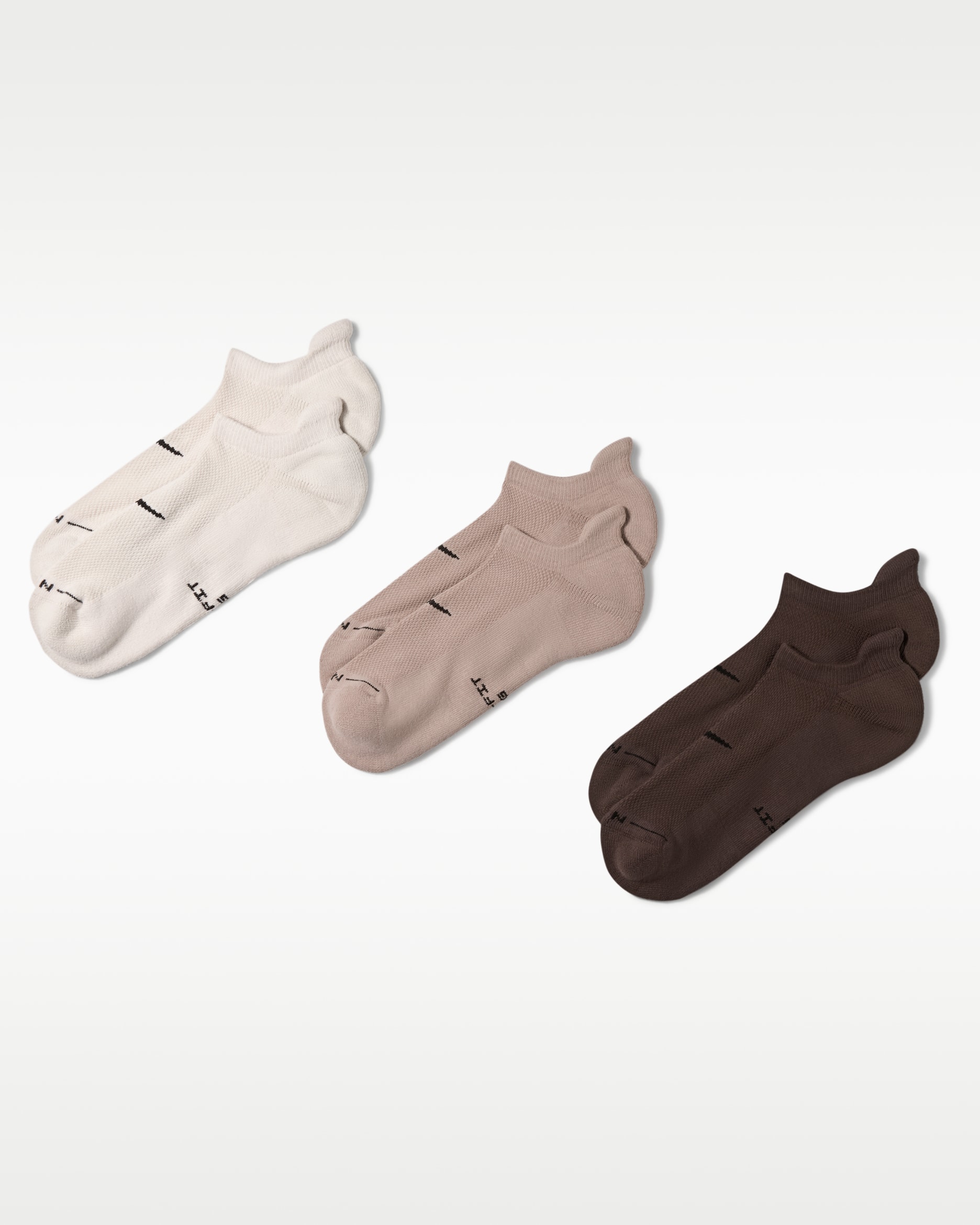 Nike Everyday Elevated No-Show Socks (3 Pairs) - Multi-Color
